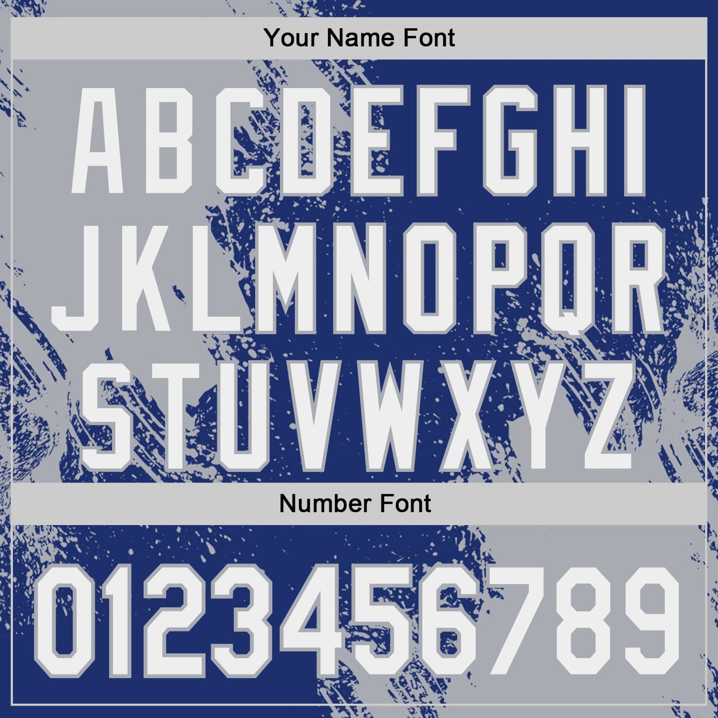 Custom Royal White-Gray Abstract Brush Stroke Authentic Baseball Jersey view 5