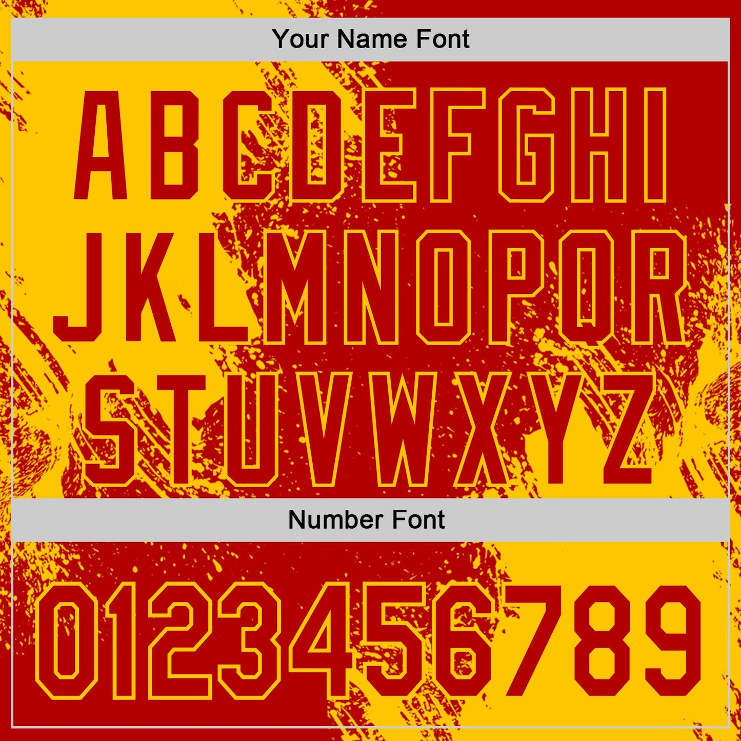 Custom Red-Yellow Abstract Brush Stroke Authentic Baseball Jersey view 5