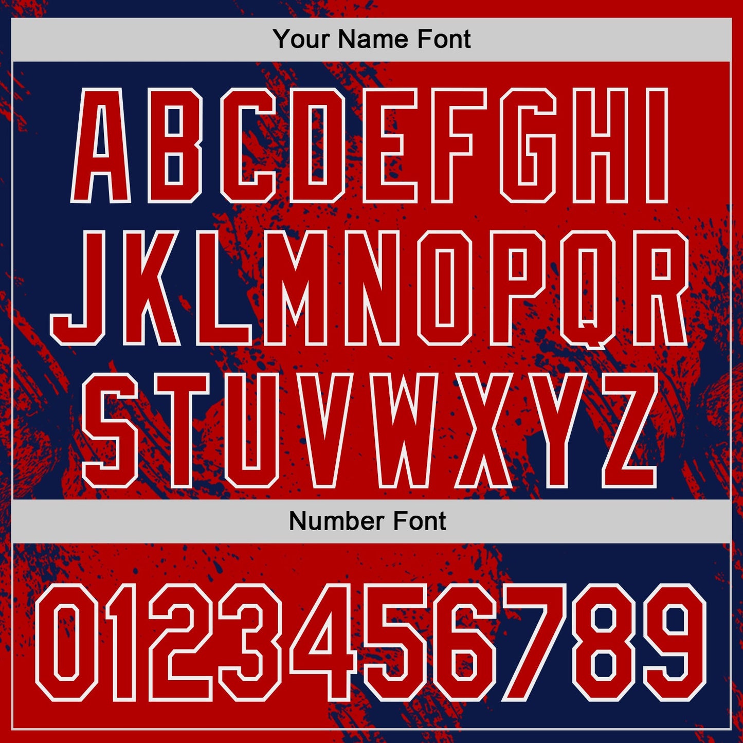 Custom Red Navy-White Abstract Brush Stroke Authentic Baseball Jersey view 5