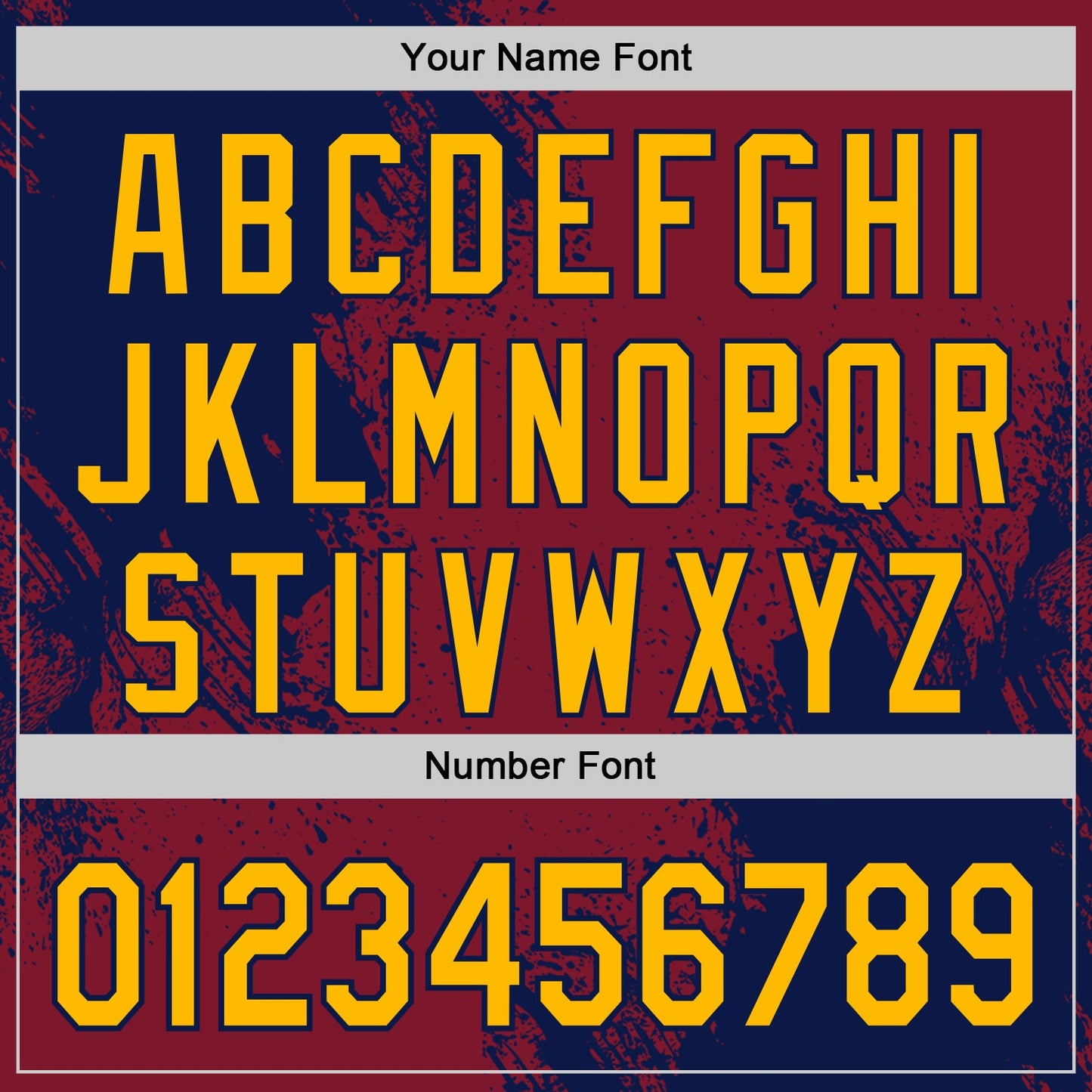 Custom Crimson Gold-Navy Abstract Brush Stroke Authentic Baseball Jersey view 5