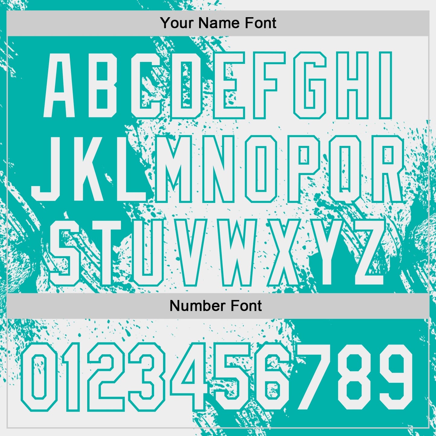 Custom White-Aqua Abstract Brush Stroke Authentic Baseball Jersey view 5