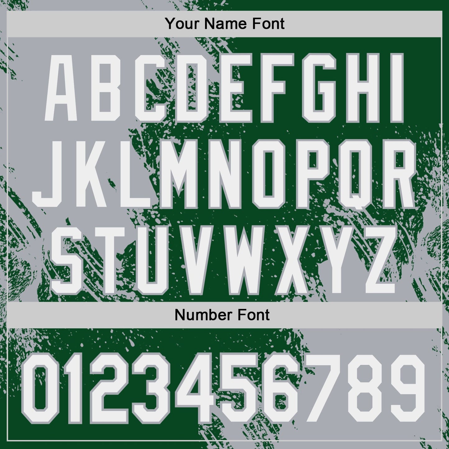 Custom Green White-Gray Abstract Brush Stroke Authentic Baseball Jersey view 5