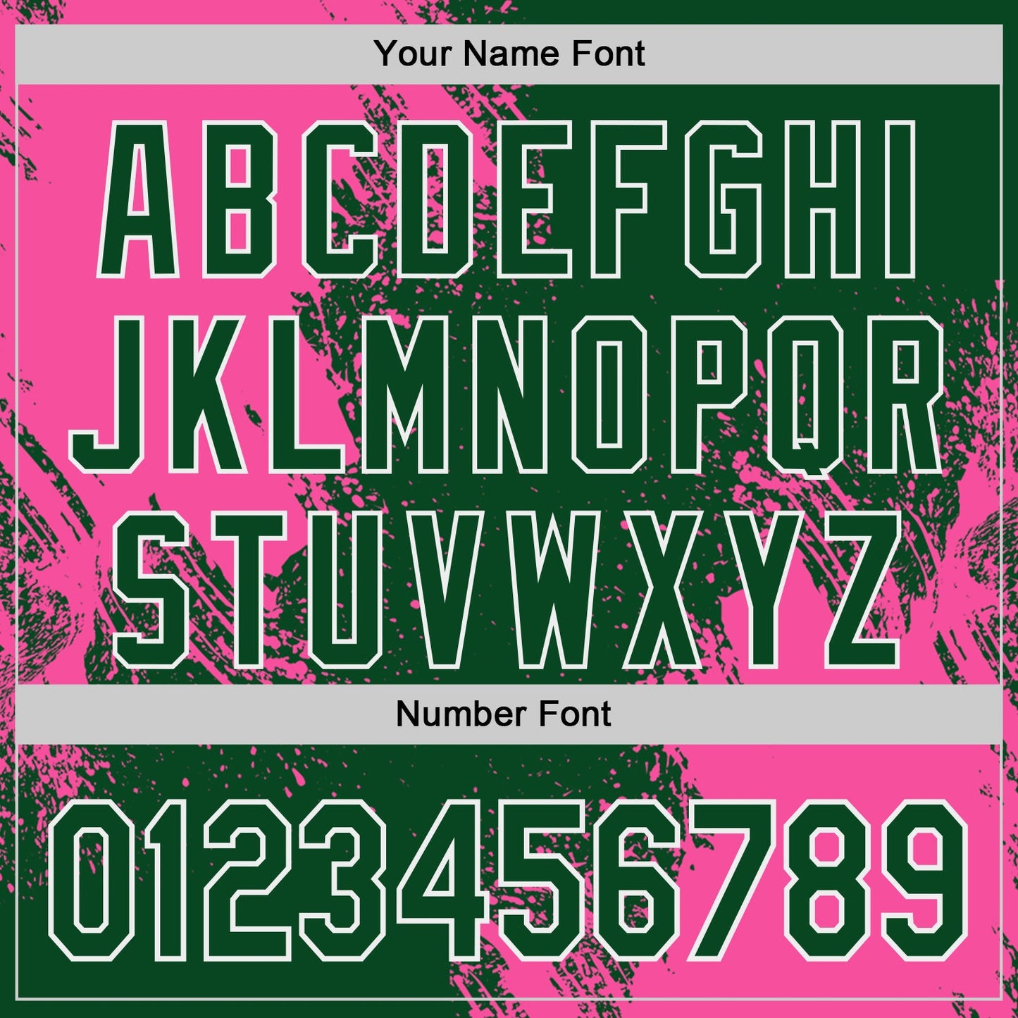 Custom Green Pink-White Abstract Brush Stroke Authentic Baseball Jersey view 5