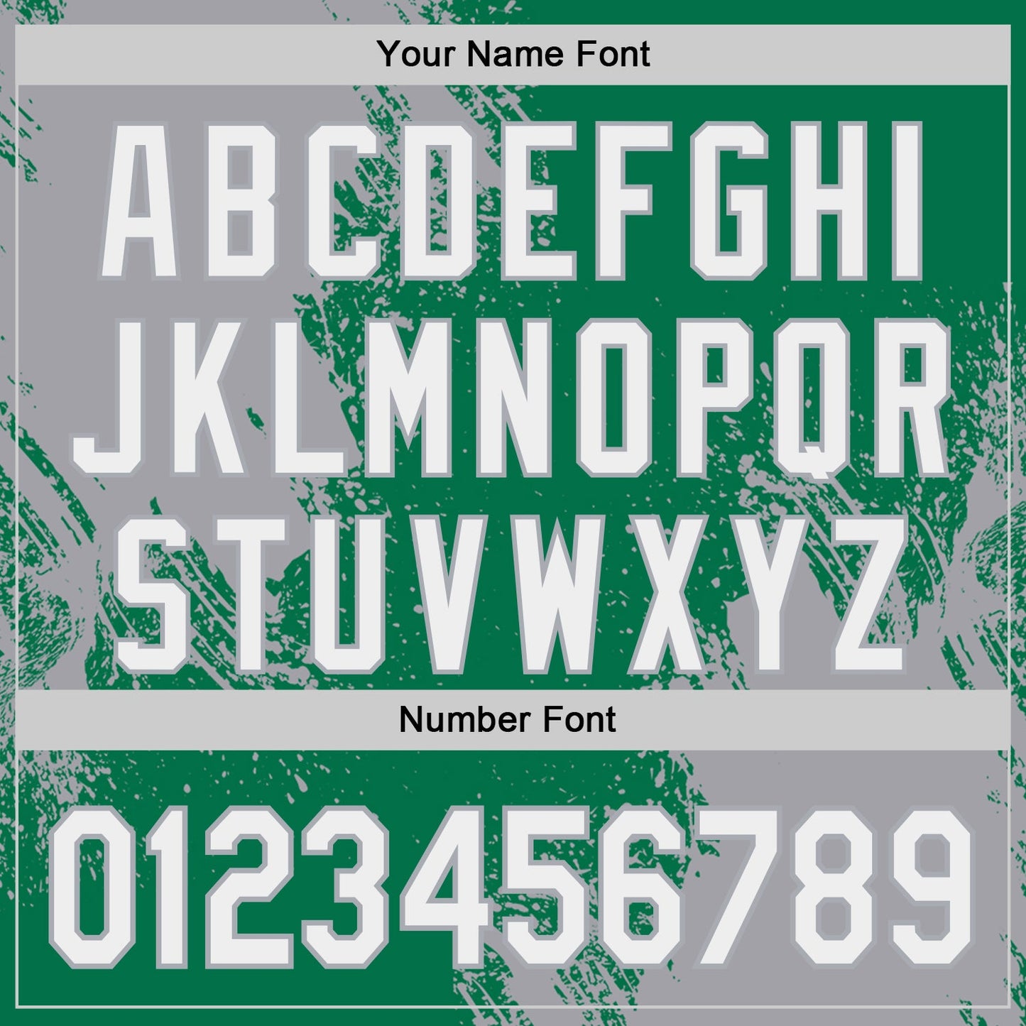 Custom Kelly Green White-Gray Abstract Brush Stroke Authentic Baseball Jersey view 5