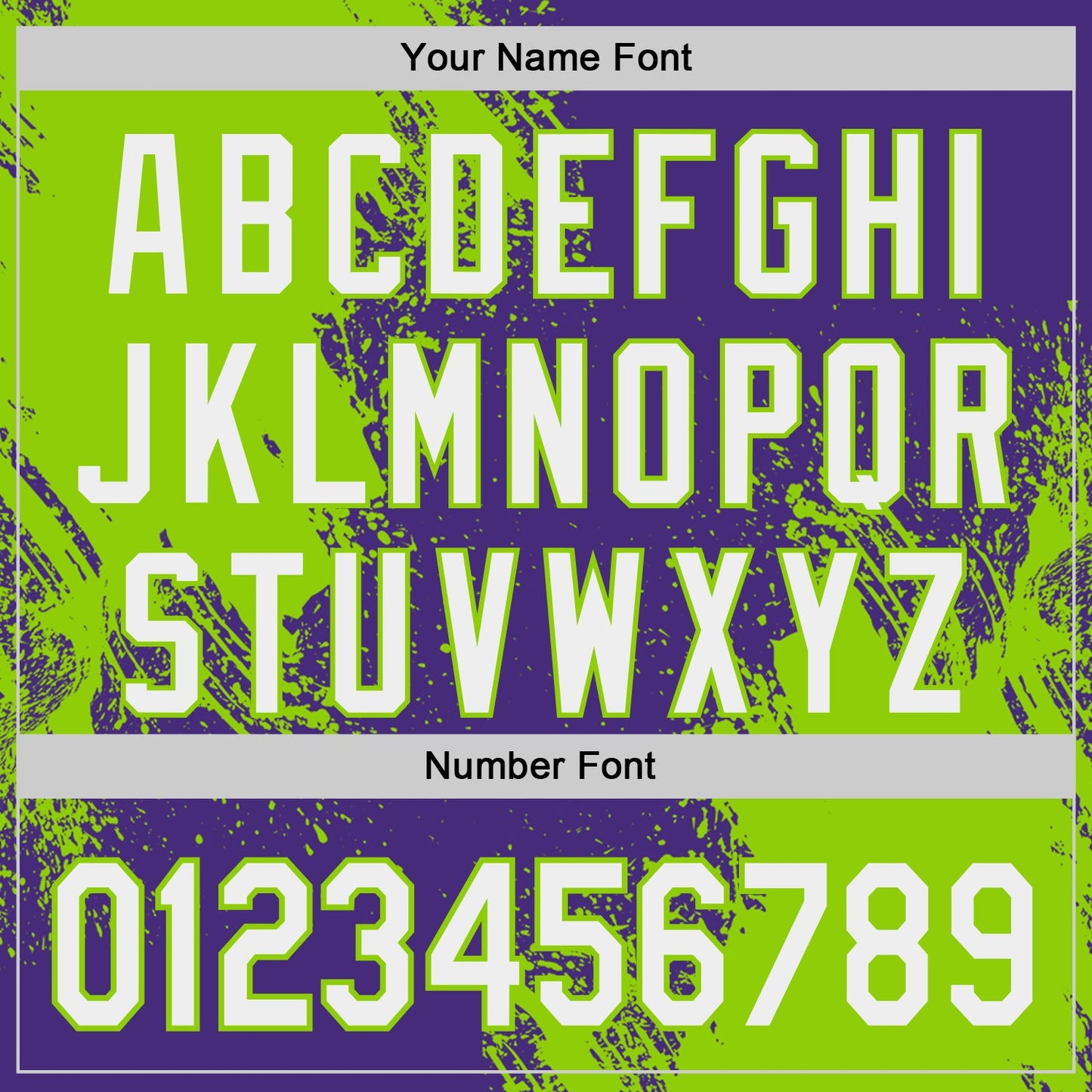 Custom Purple White-Neon Green Abstract Brush Stroke Authentic Baseball Jersey view 5