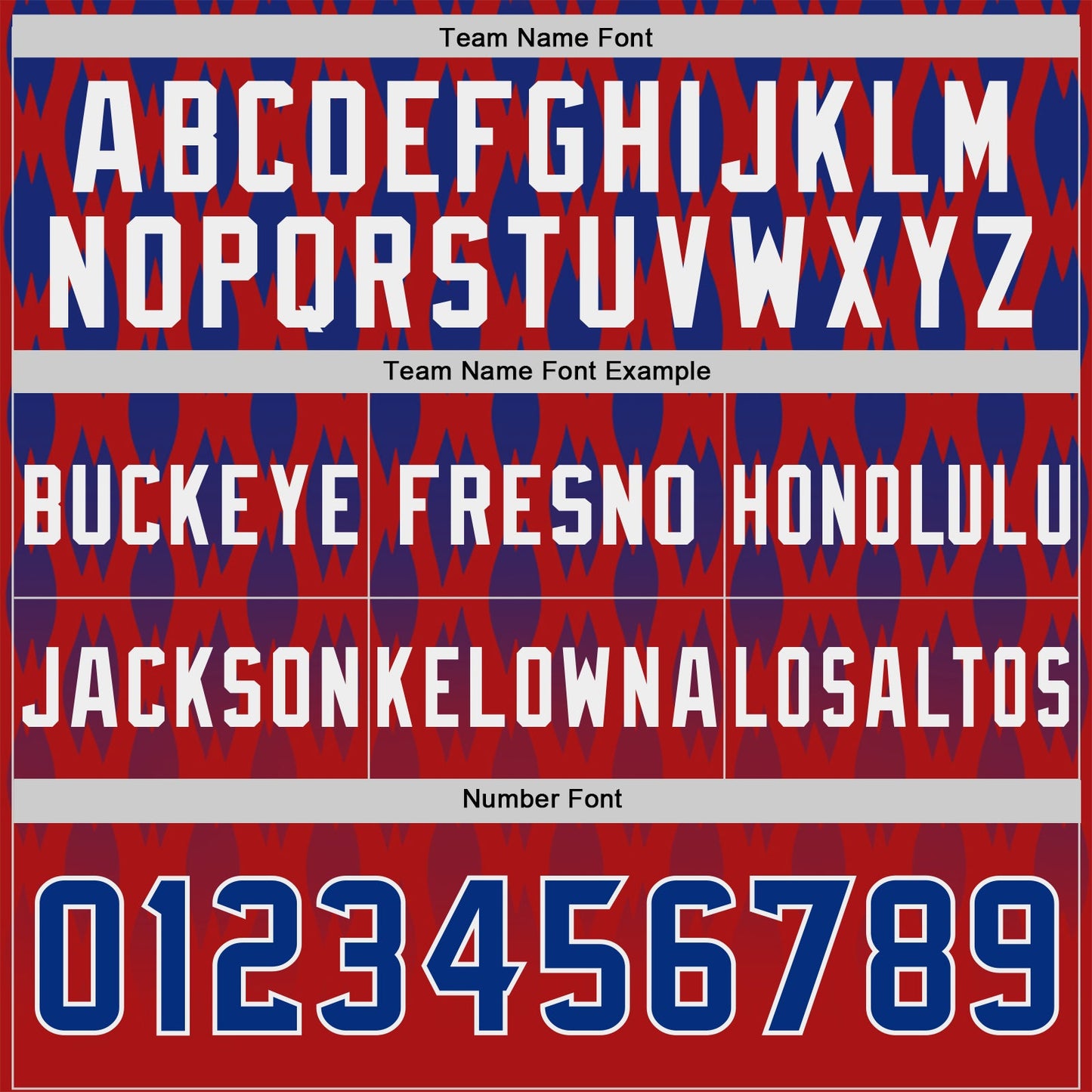 Custom Red Royal-White Authentic Geometric Pixel Grid Fade Football Jersey view 4