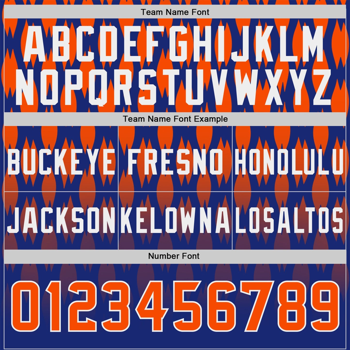 Custom Royal Orange-White Authentic Geometric Pixel Grid Fade Football Jersey view 4
