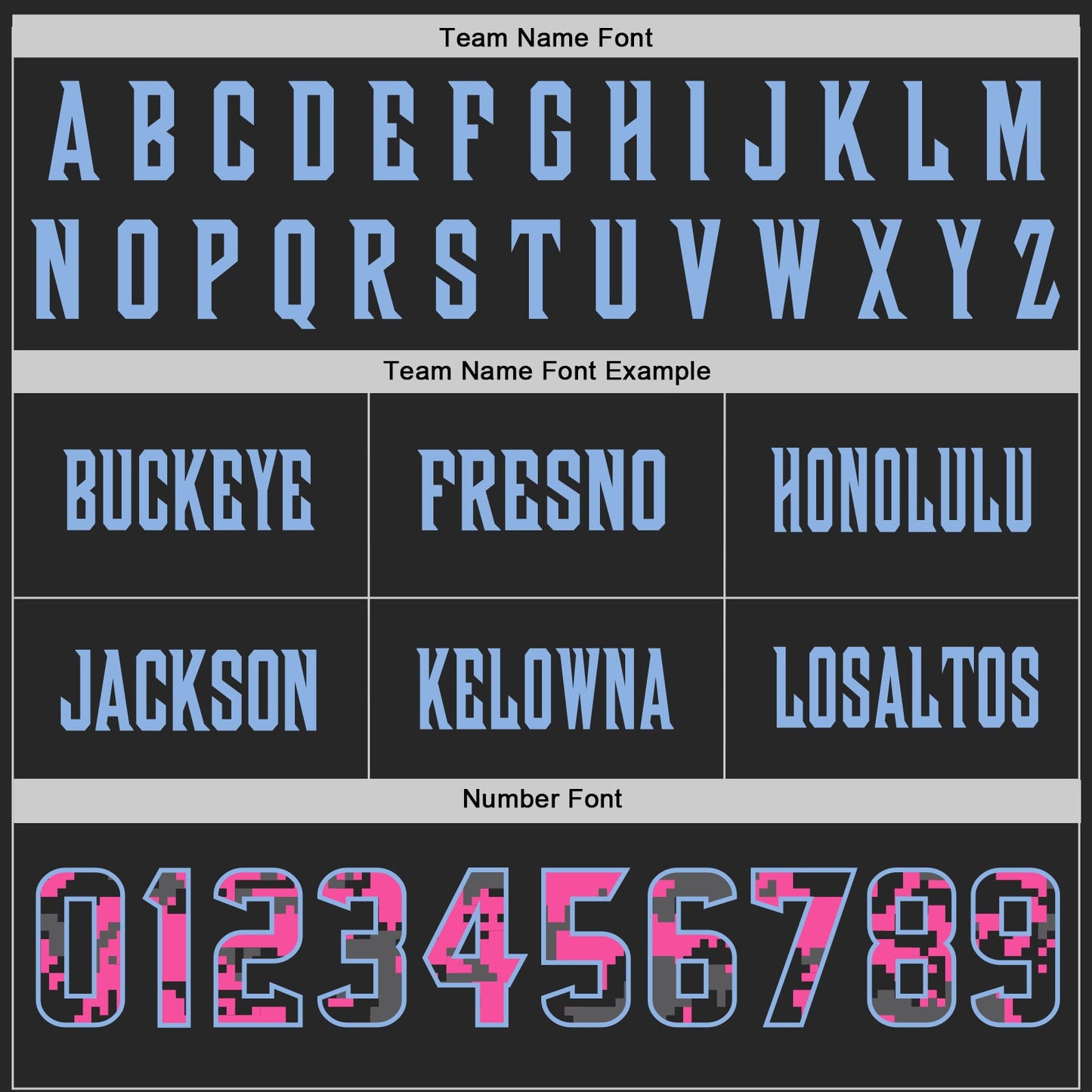 Custom Black Camo Light Blue-Pink Authentic Digital Camouflage Panel Football Jersey view 4