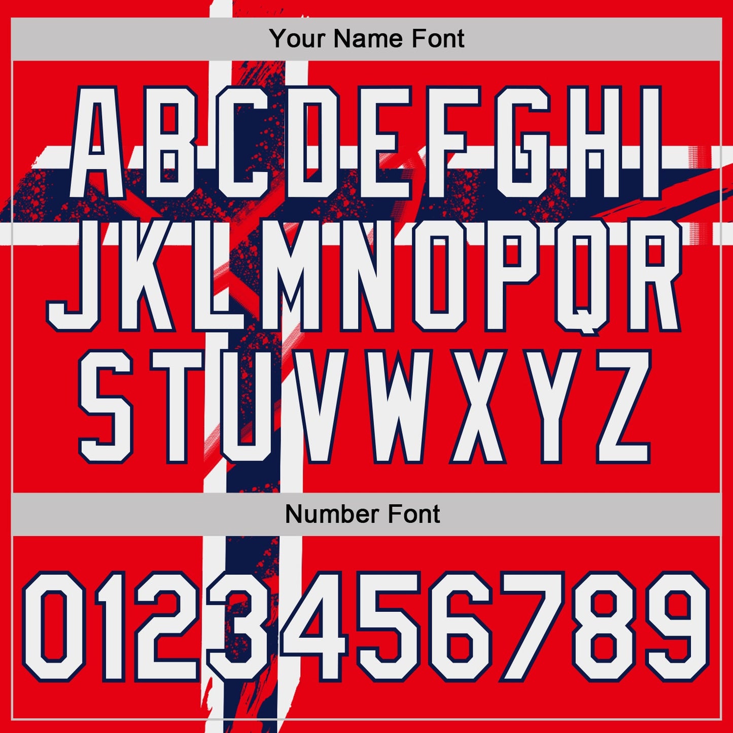 Custom Red White-Navy Norway Flag Performance T-Shirt view 4