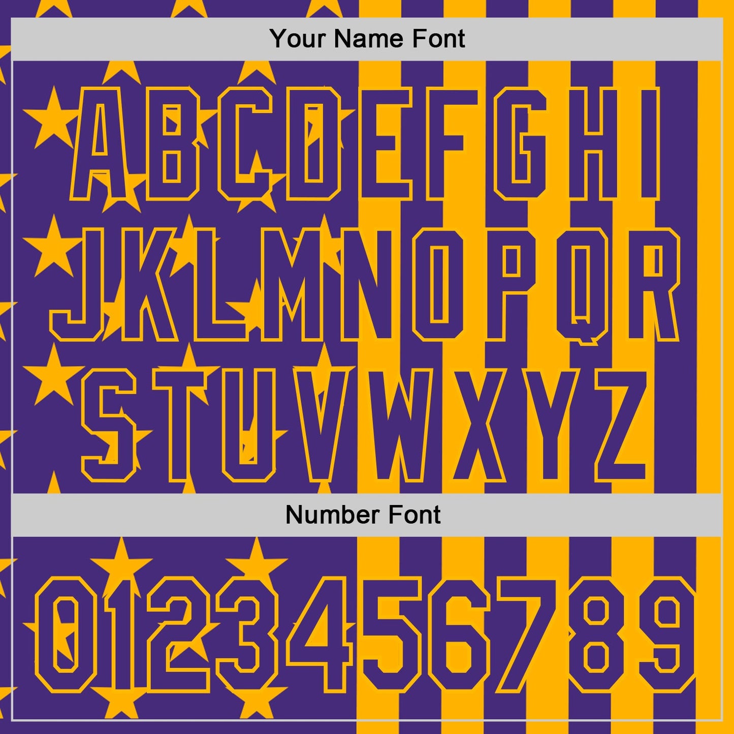 Custom Purple-Gold USA Flag Patriotic Split Stars and Stripes Authentic Baseball Jersey view 5