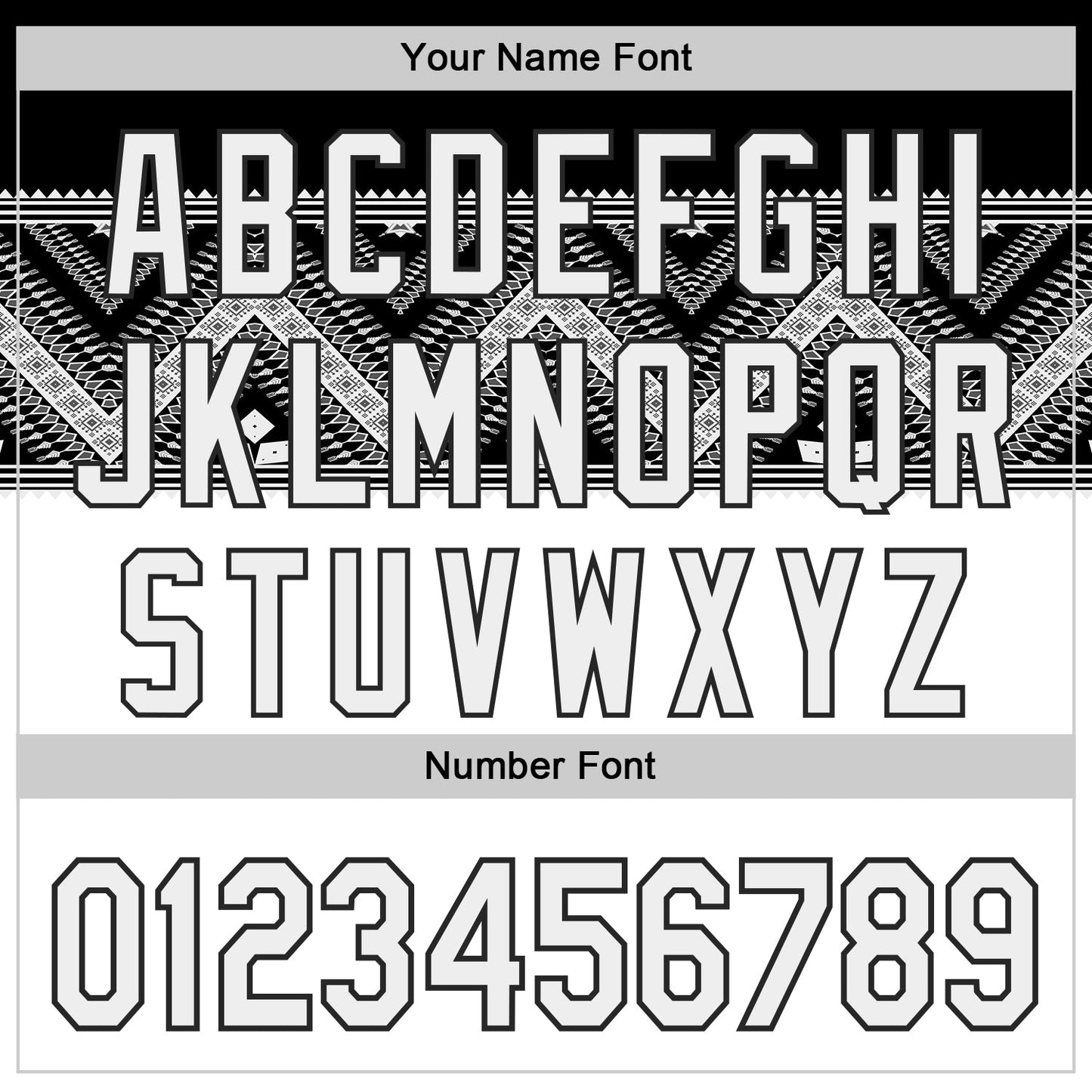 Custom White-Black Tribal Ethnic Authentic Baseball Jersey view 5
