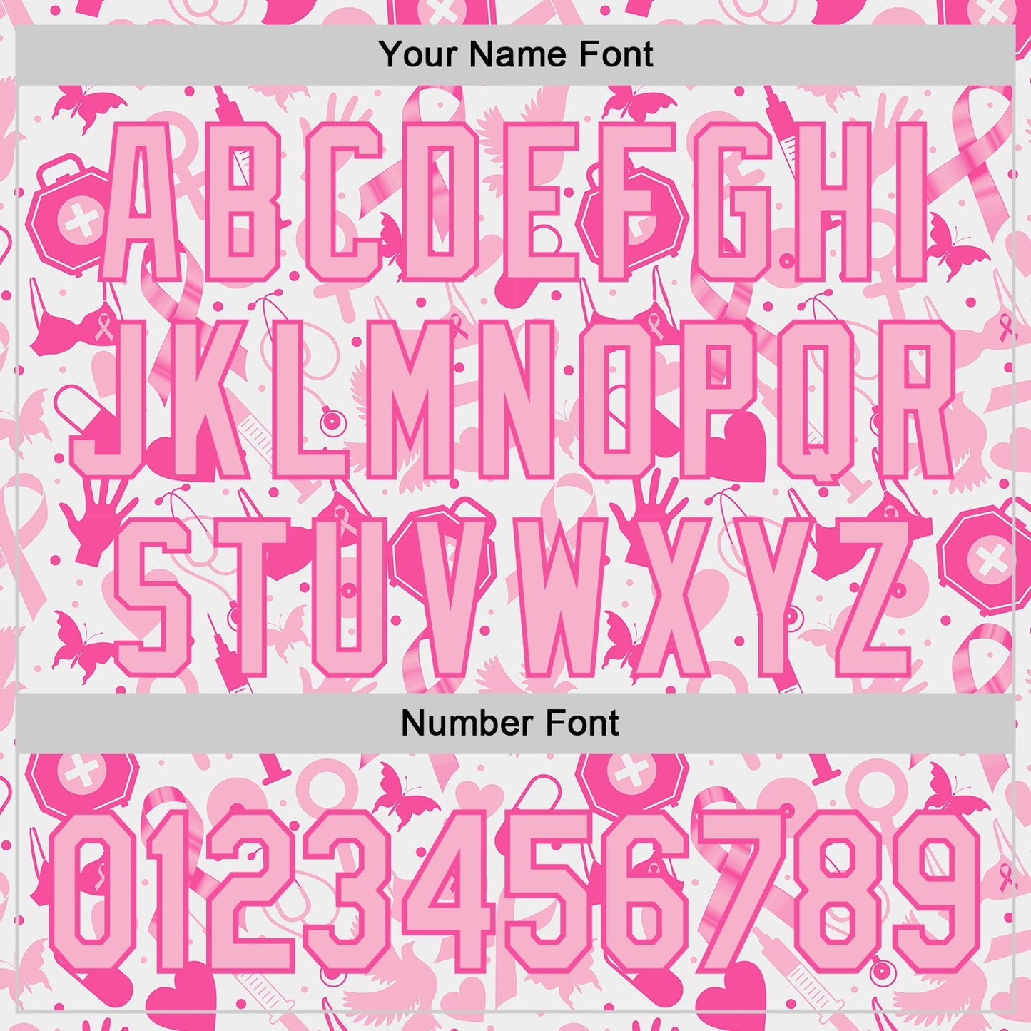 Custom White Light Pink-Pink Breast Cancer Awareness Support Pink Ribbon Authentic Baseball Jersey view 5