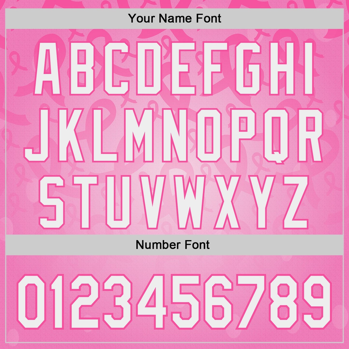 Custom Pink-White Breast Cancer Awareness Pink Ribbon Support Authentic Baseball Jersey view 5