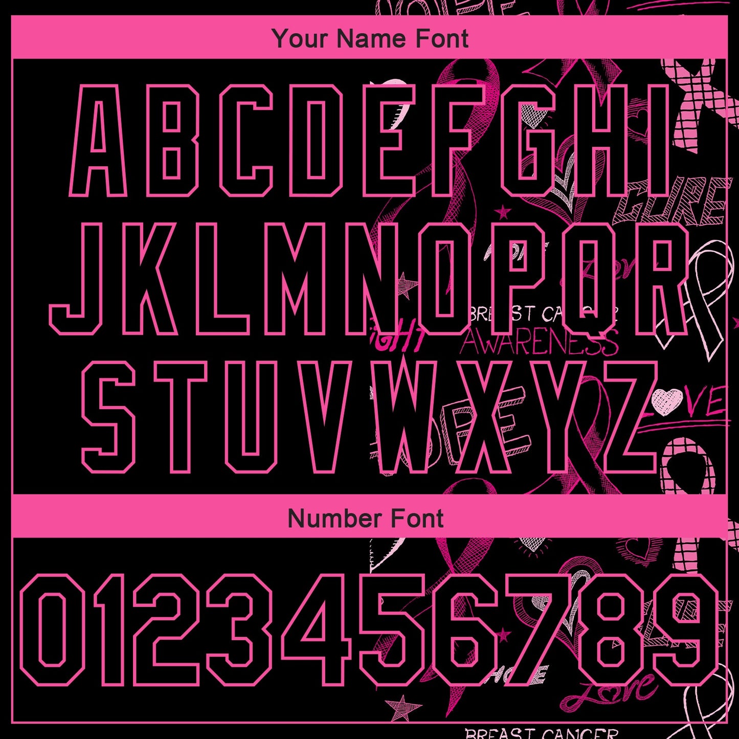 Custom Black Pink-Light Blue 3D Pattern Design Pink Ribbon Breast Cancer Awareness Month Women Health Care Support Authentic Basketball Jersey view 4