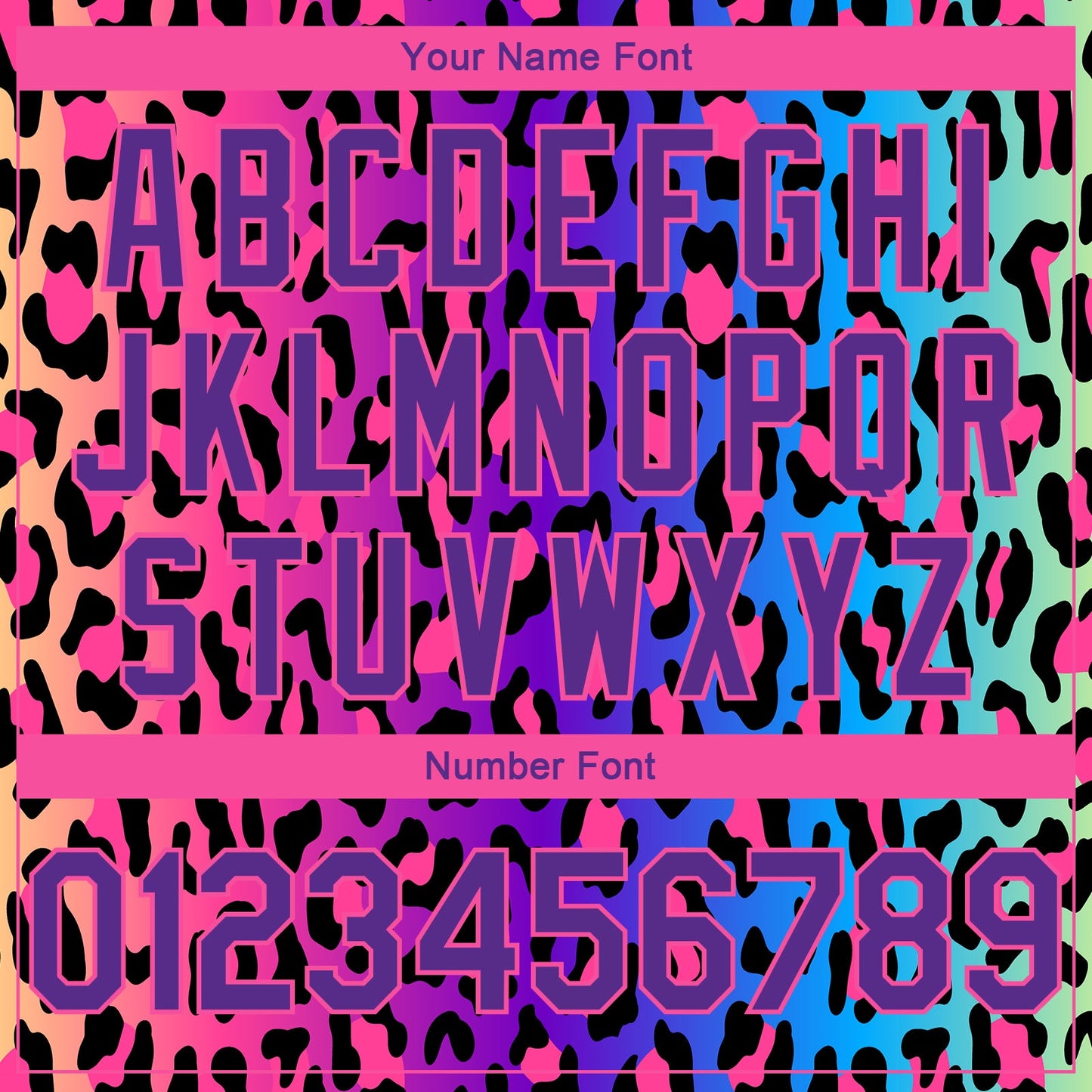 Custom Purple Pink-Black 3D Pattern Design Leopard Print Authentic Basketball Jersey view 4