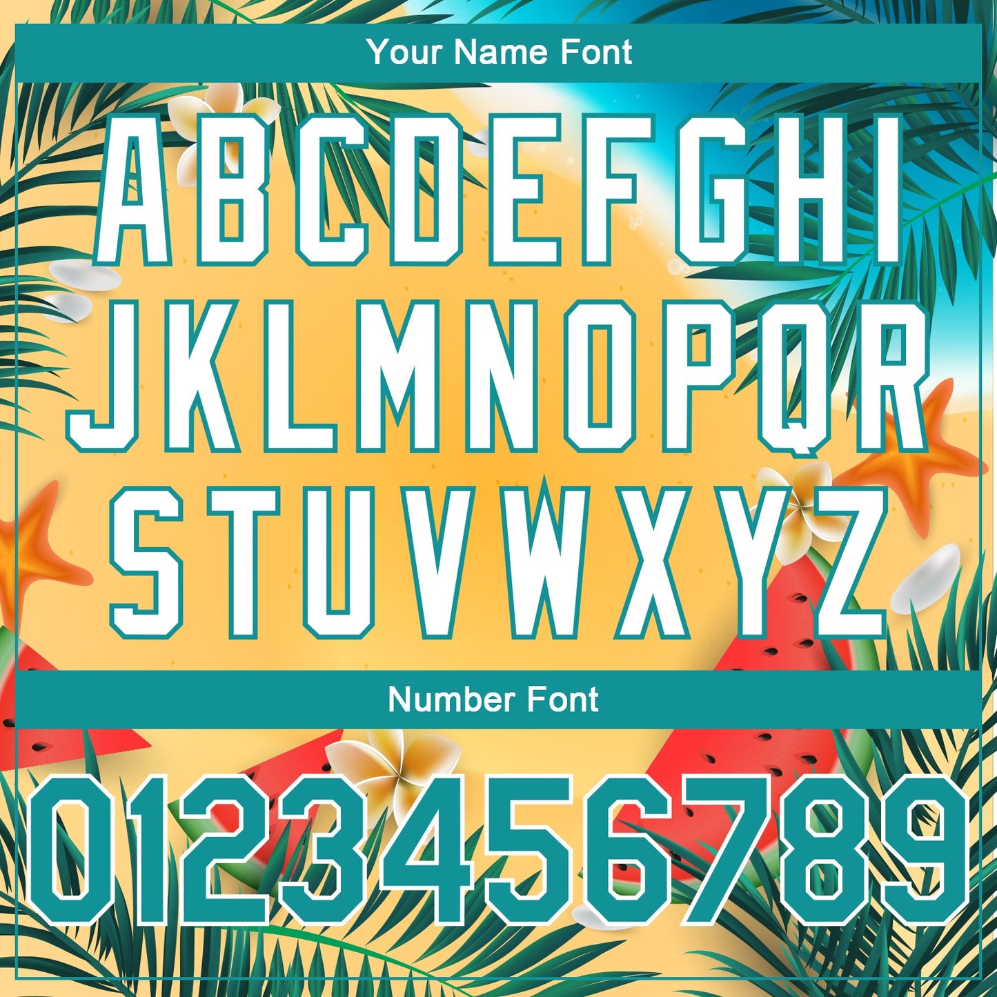 Custom Gold Teal-White 3D Pattern Tropical Beach Hawaii Palm Trees Authentic Basketball Jersey view 4