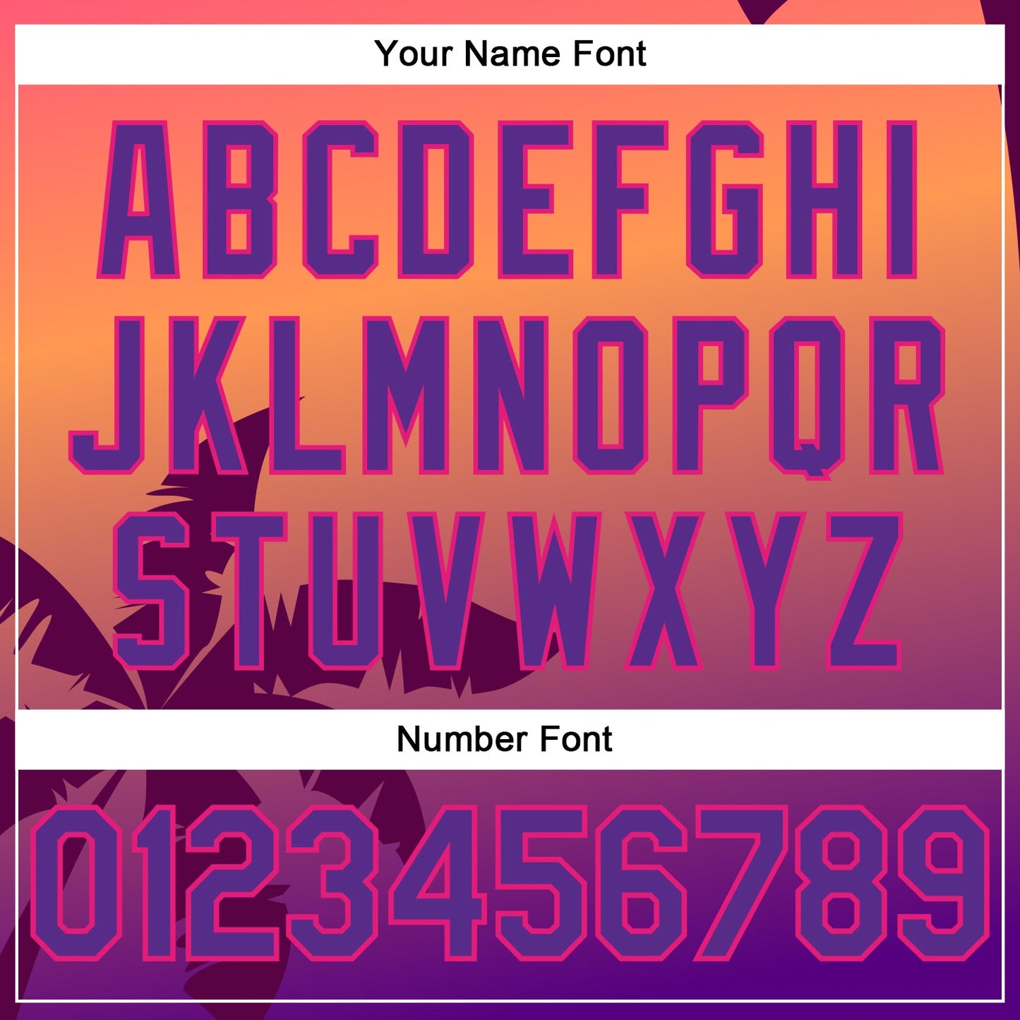 Custom Hot Pink Purple 3D Pattern Design Hawaii Palm Trees Authentic Baseball Jersey view 6