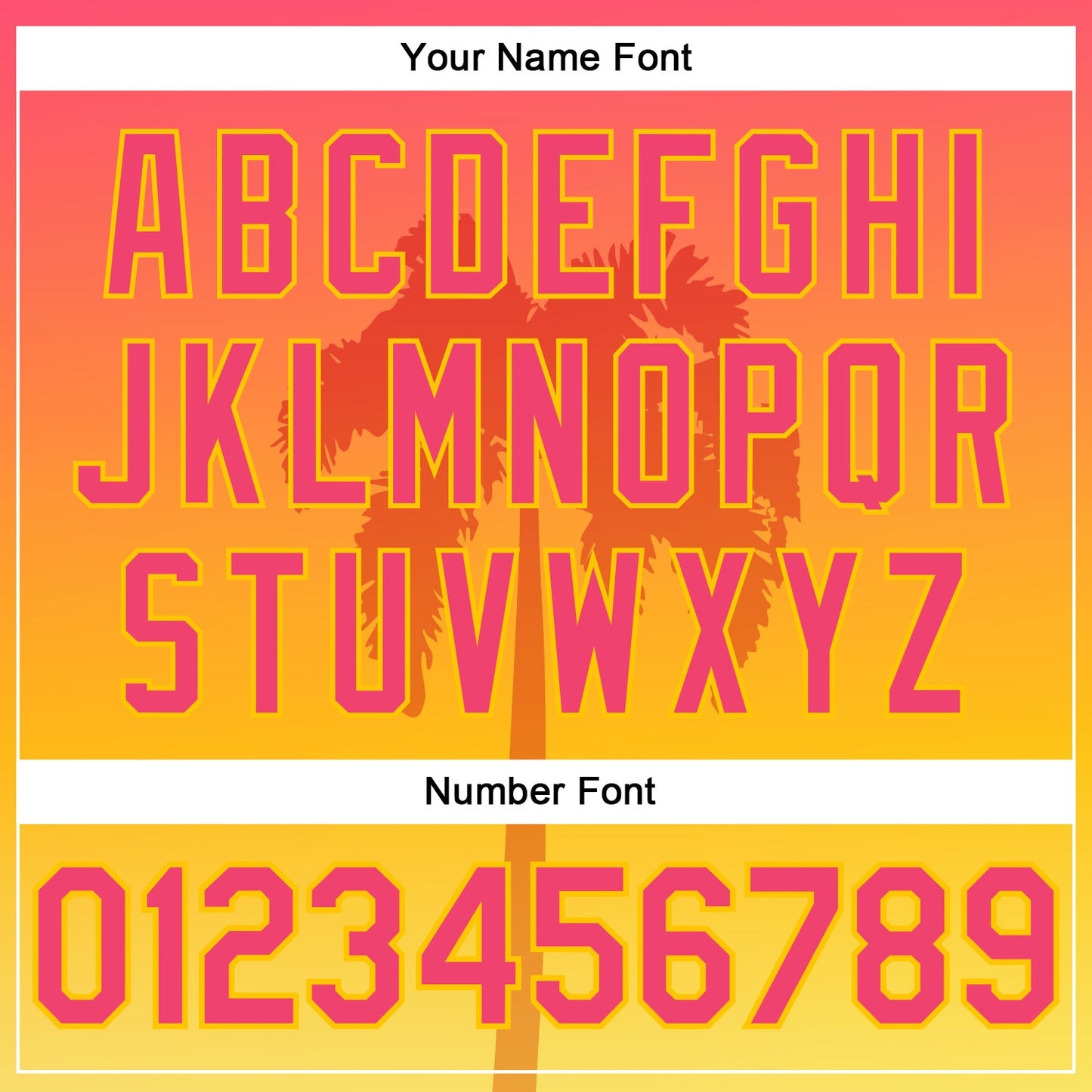 Custom Neon Pink Yellow 3D Pattern Design Hawaii Palm Trees Authentic Baseball Jersey view 5