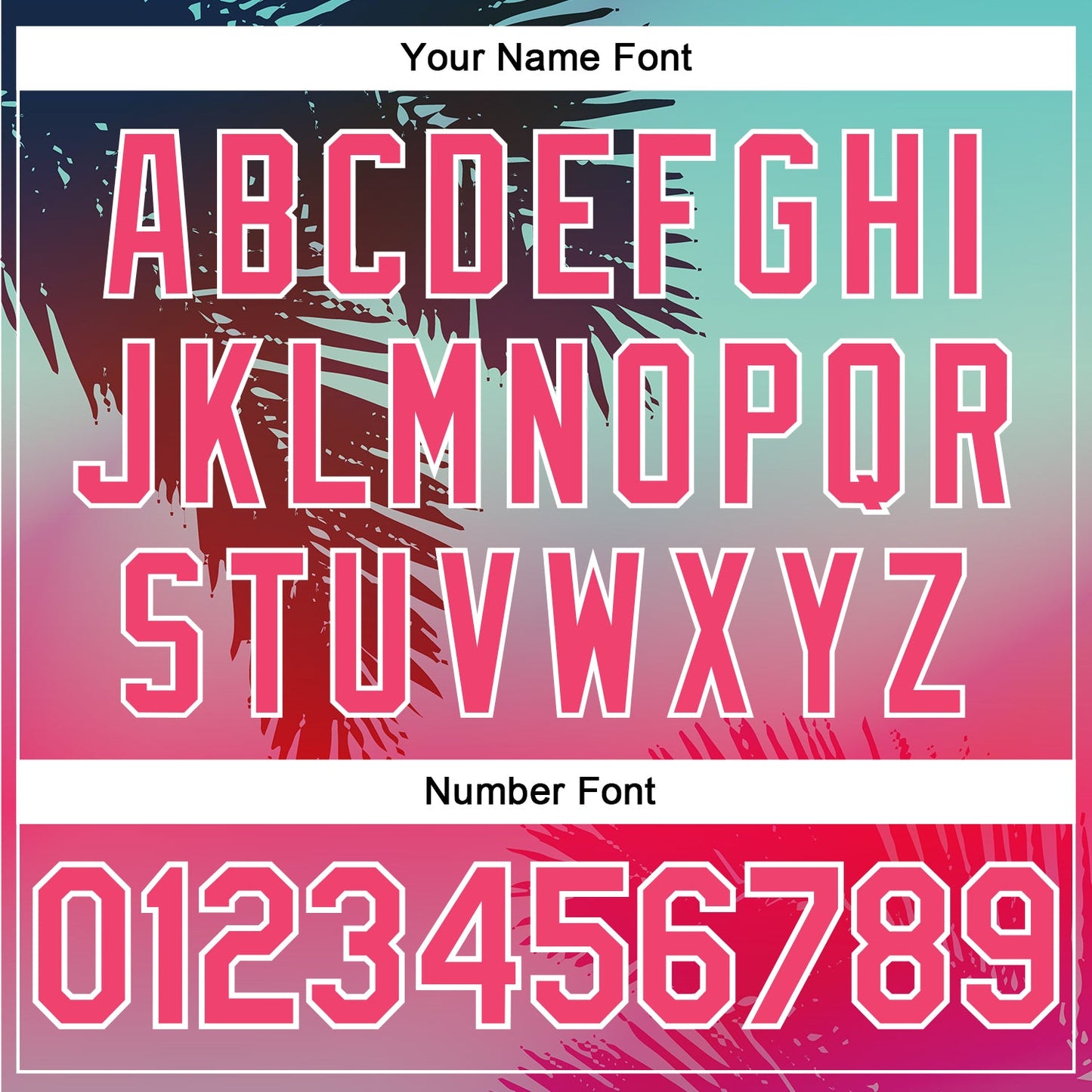 Custom Aqua Neon Pink-White 3D Pattern Design Hawaii Palm Leaves Authentic Baseball Jersey view 5