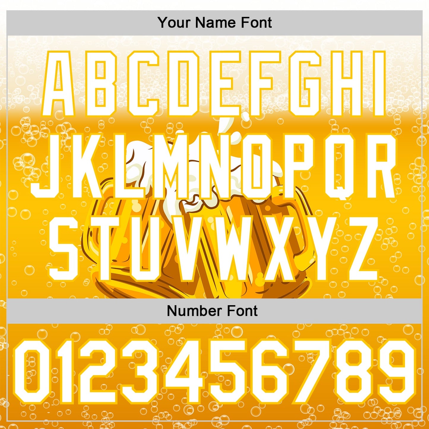 Custom Yellow White 3D Pattern Design International Beer Day Authentic Baseball Jersey view 5