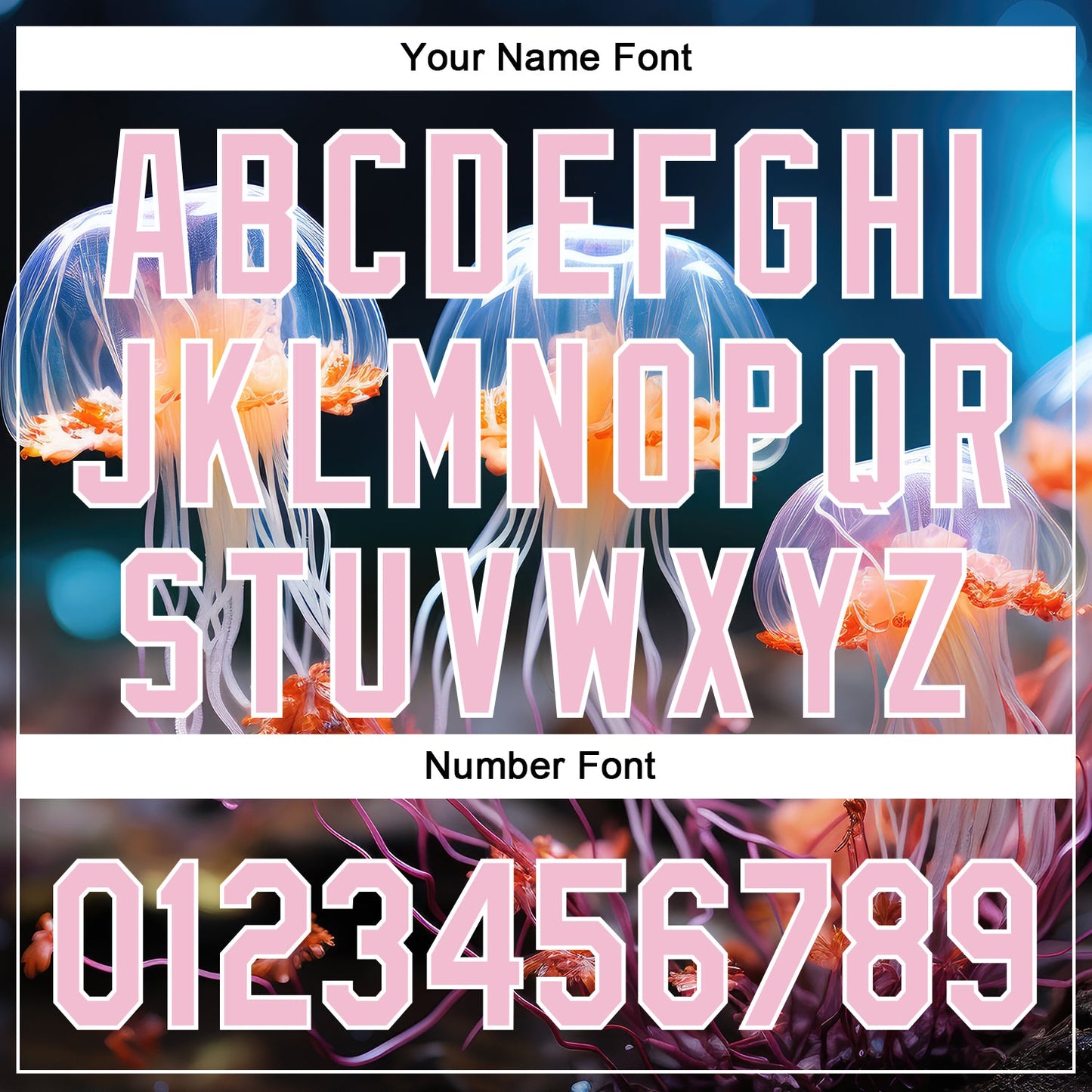 Custom Black Light Pink-White 3D Pattern Design Jellyfish Underwater Life Authentic Baseball Jersey view 5