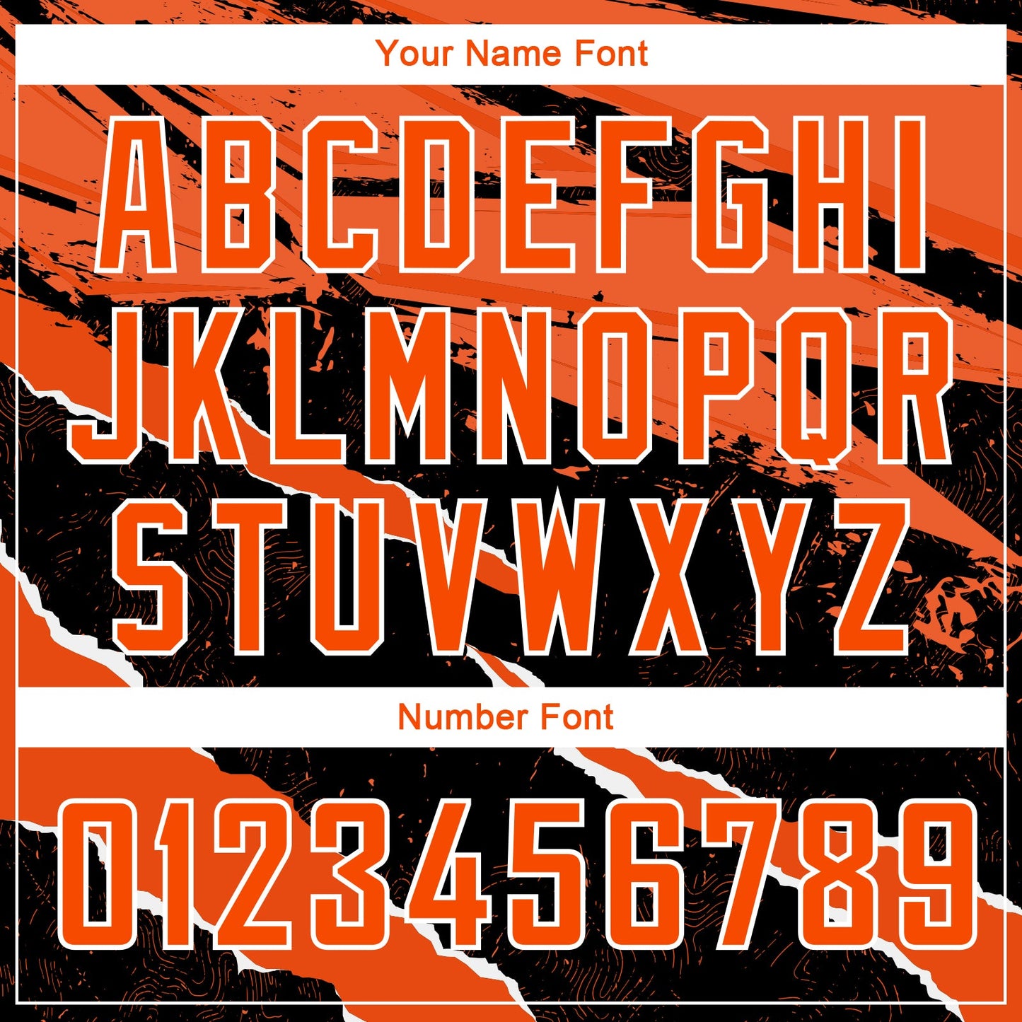 Custom Black Orange-White 3D Pattern Design Torn Paper Style Authentic Basketball Jersey view 4