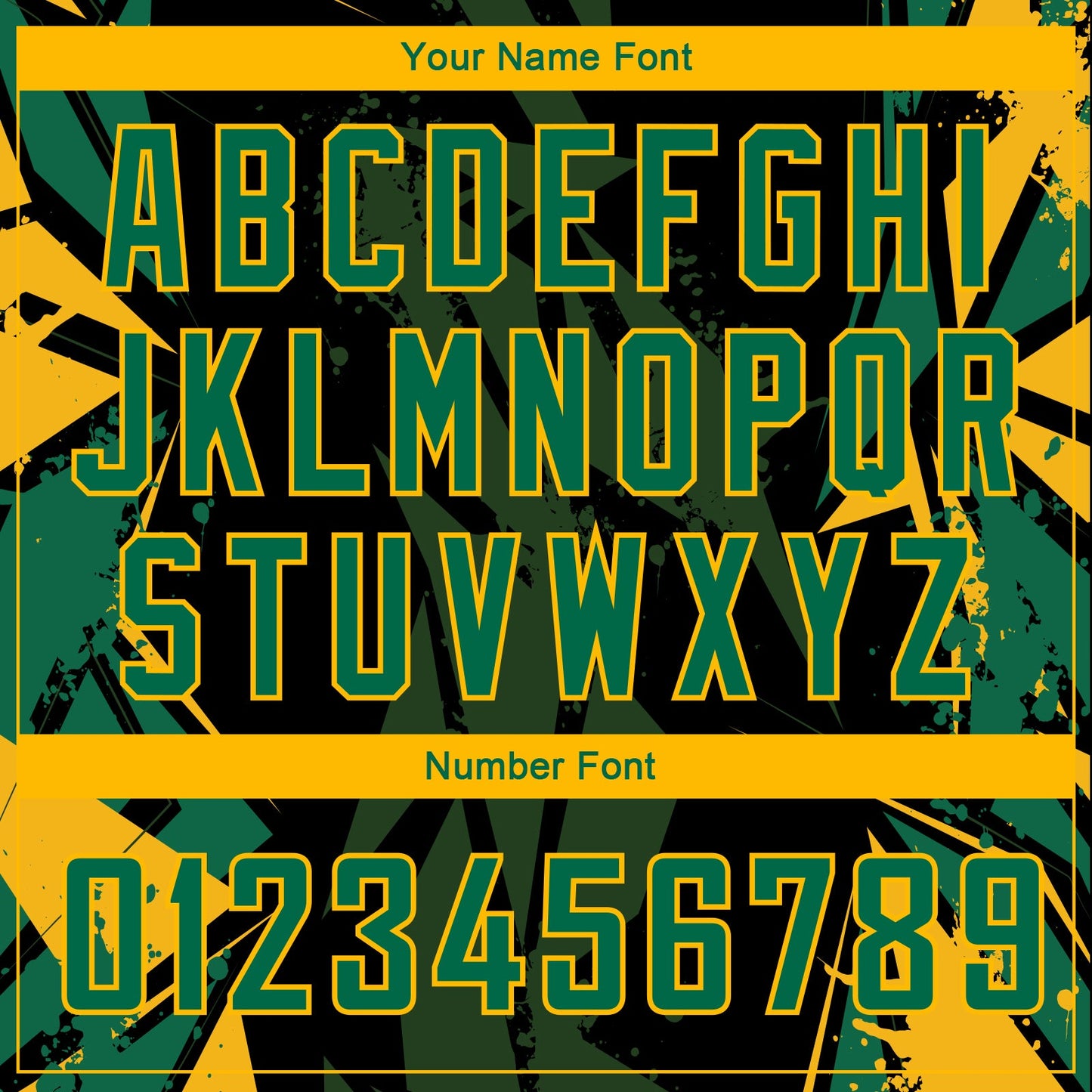 Custom Black Kelly Green-Gold 3D Pattern Design Geometric Shapes Authentic Basketball Jersey view 4