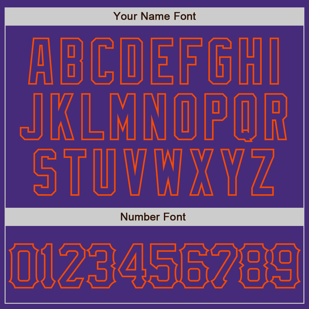 Custom Purple Orange 3D Pattern Design Abstract Splatter Grunge Art Authentic Baseball Jersey view 5