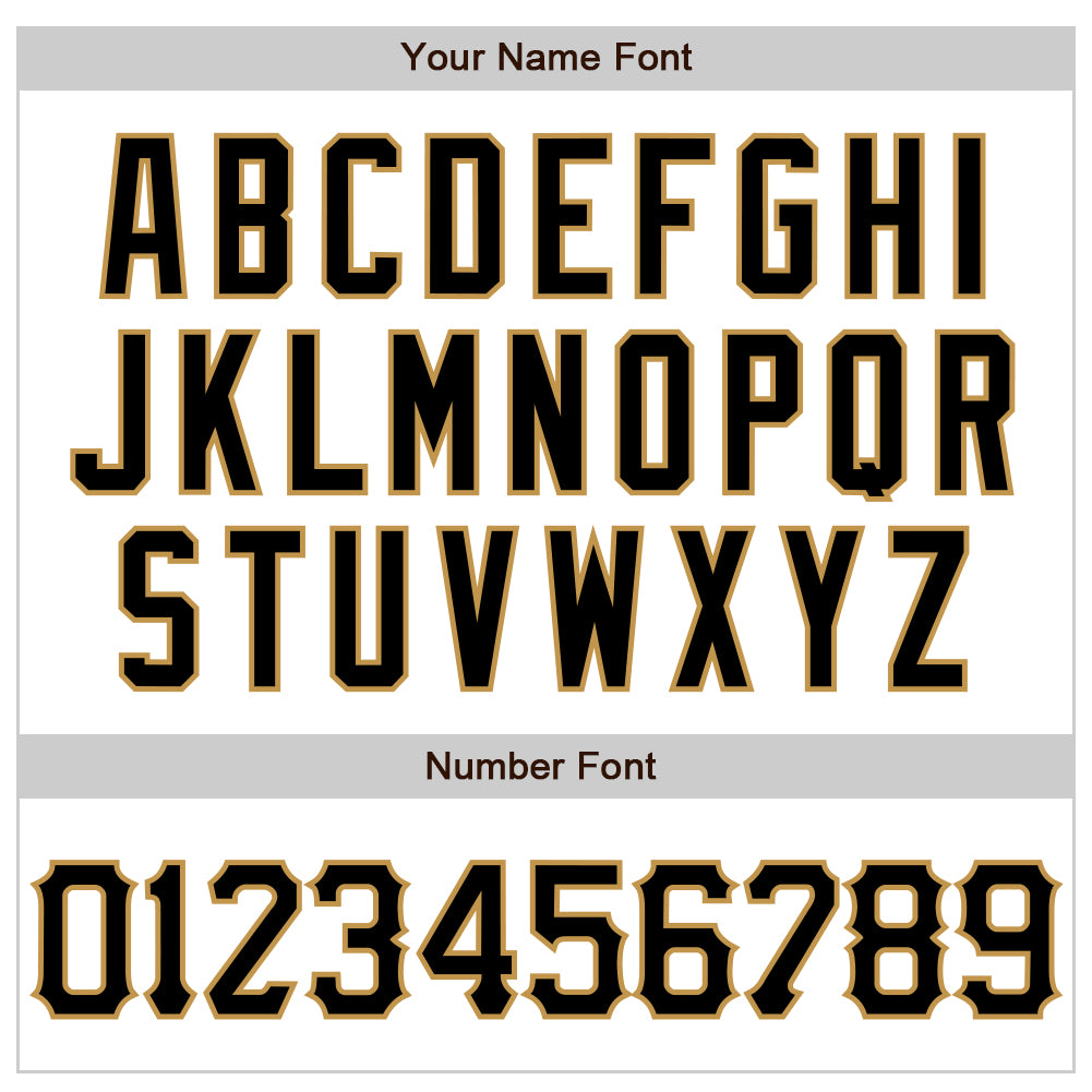 Custom White Black-Old Gold 3D Pattern Design Abstract Splash Authentic Baseball Jersey view 5
