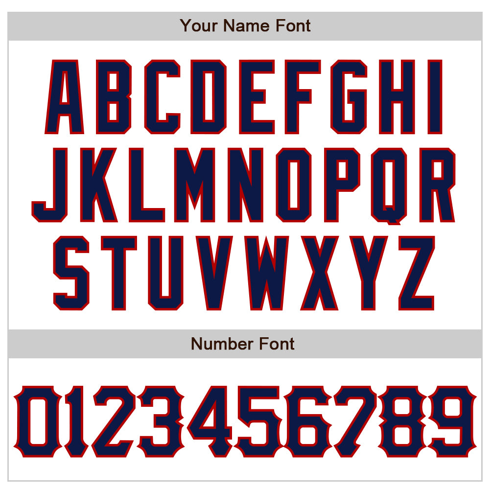 Custom White Navy-Red 3D Pattern Design Abstract Splash Authentic Baseball Jersey view 5