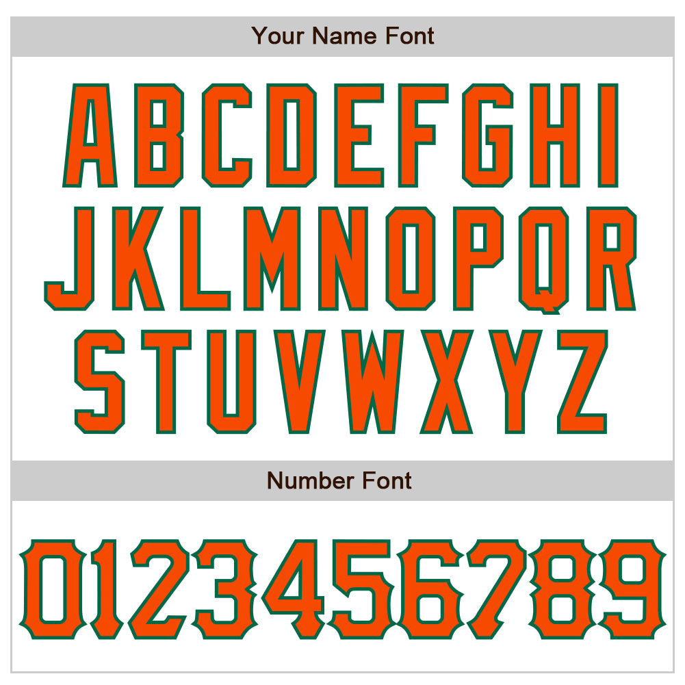 Custom White Orange-Kelly Green 3D Pattern Design Abstract Splash Authentic Baseball Jersey view 5