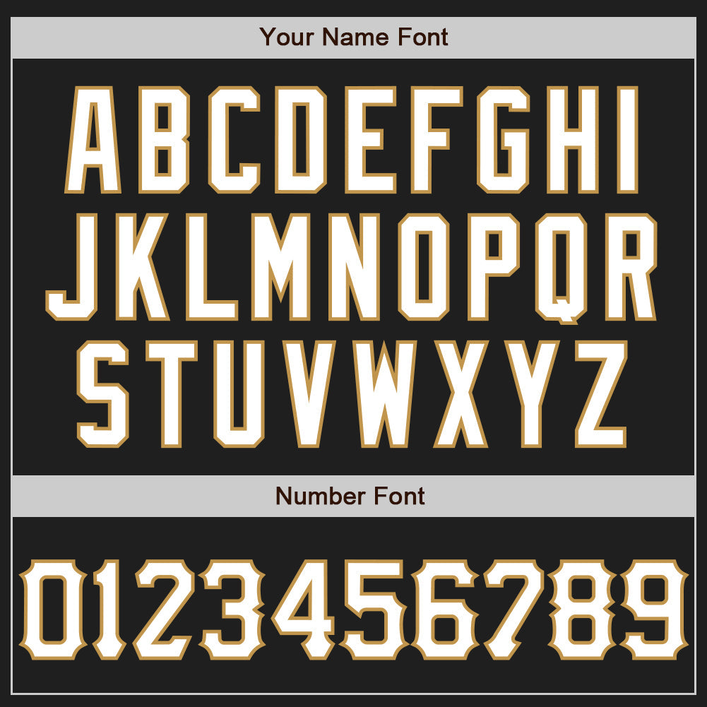 Custom Graffiti Pattern Black Orange-Old Gold 3D Scratch Authentic Baseball Jersey view 5