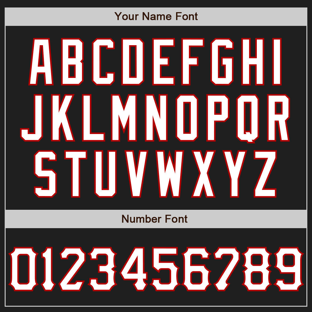 Custom Graffiti Pattern Black Old Gold-Red 3D Scratch Authentic Baseball Jersey view 5