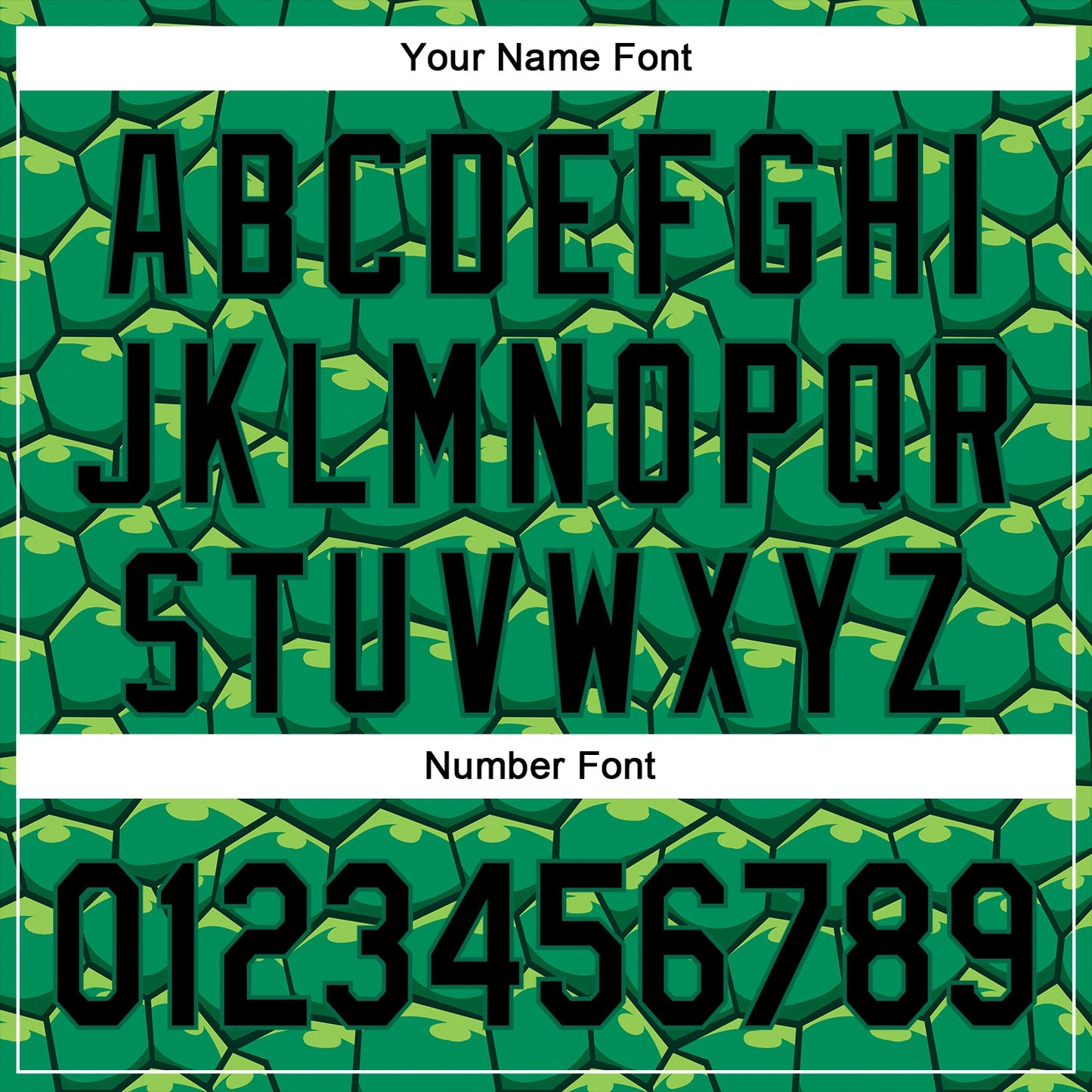 Custom Kelly Green Black 3D Pattern Design Turtle Shell Authentic Baseball Jersey view 5