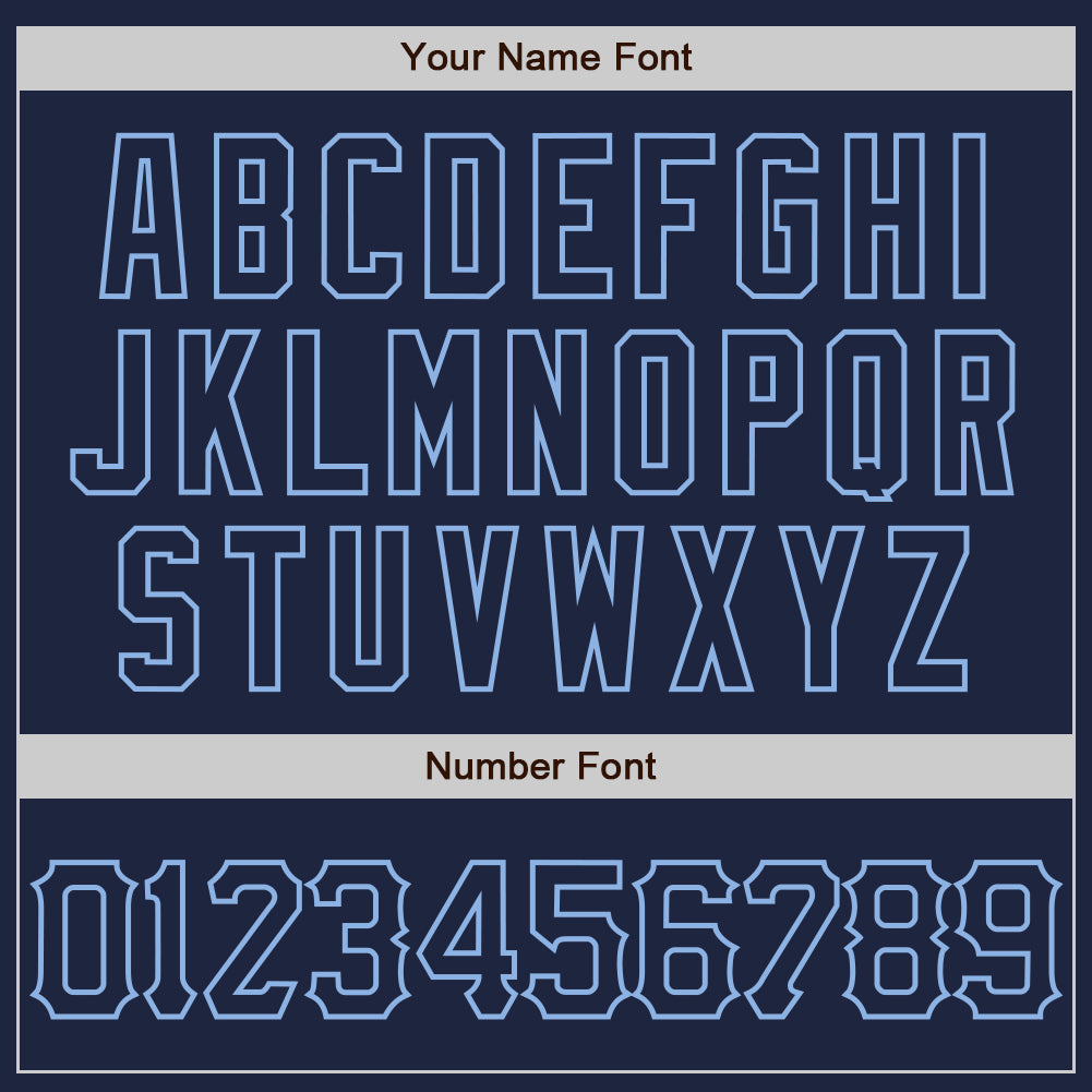 Custom Navy Light Blue 3D Pattern Design Abstract Network Authentic Baseball Jersey view 5