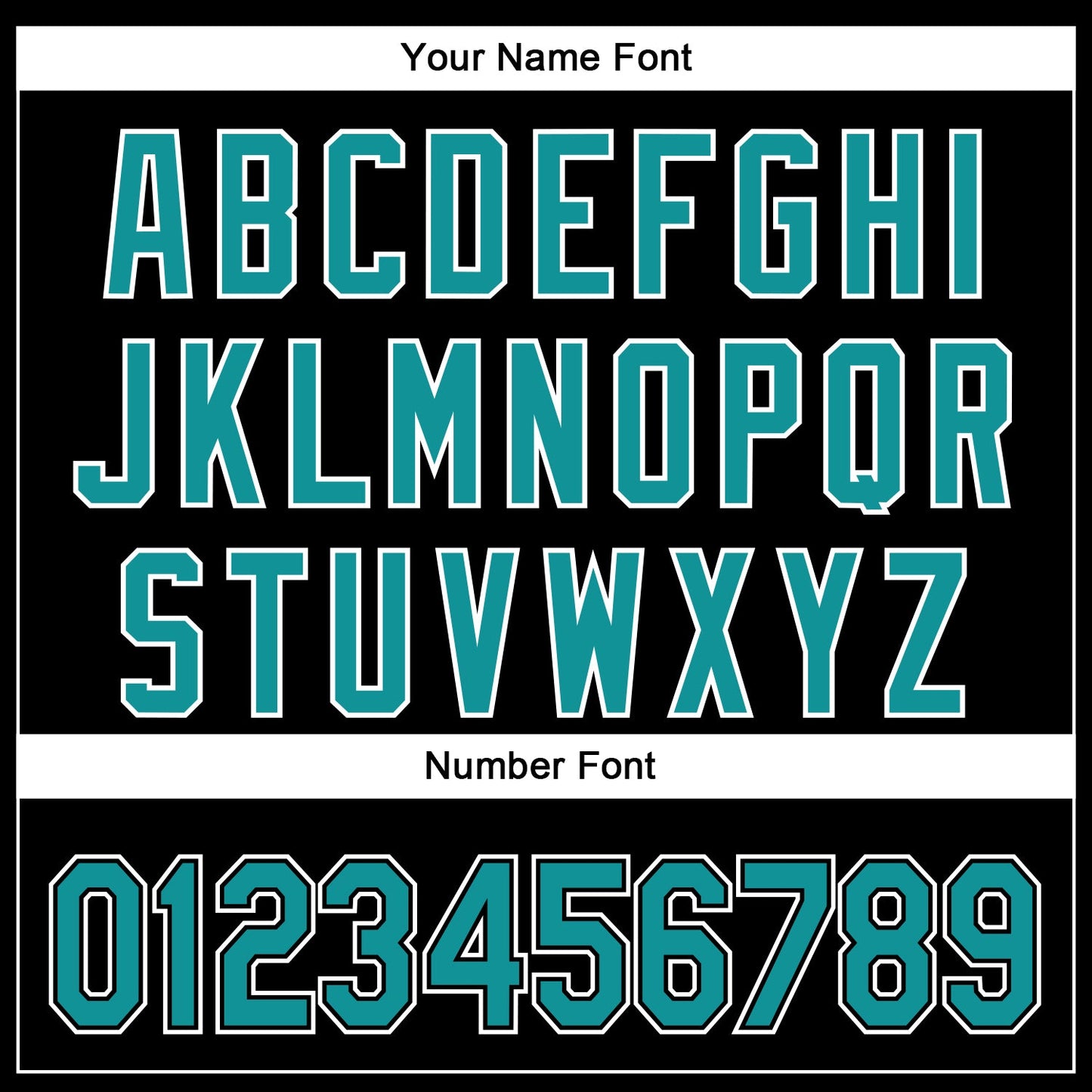 Custom Black Teal-White 3D Pattern Design Curve Solid Authentic Baseball Jersey view 5