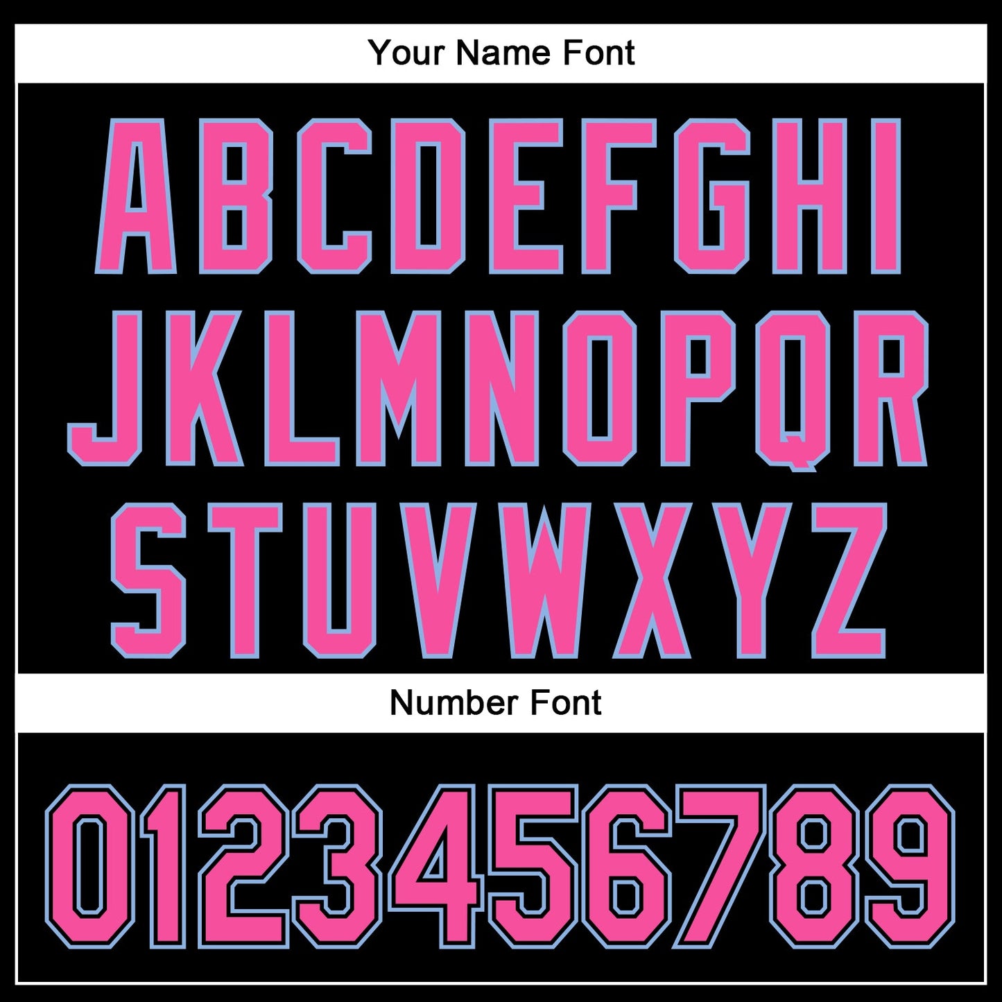 Custom Black Pink-Light Blue 3D Pattern Design Curve Solid Authentic Baseball Jersey view 5