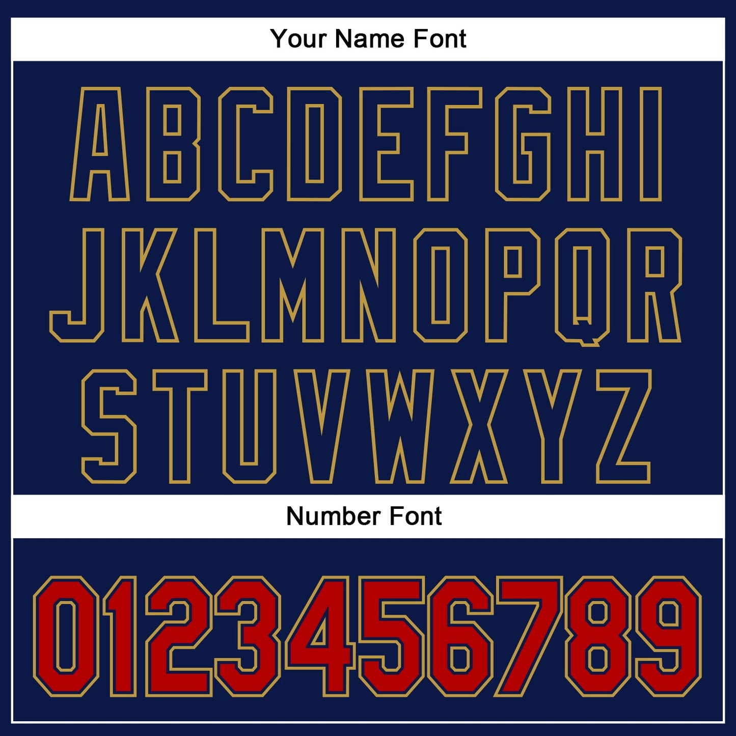 Custom Navy Red-Old Gold 3D Pattern Design Curve Solid Authentic Baseball Jersey view 5