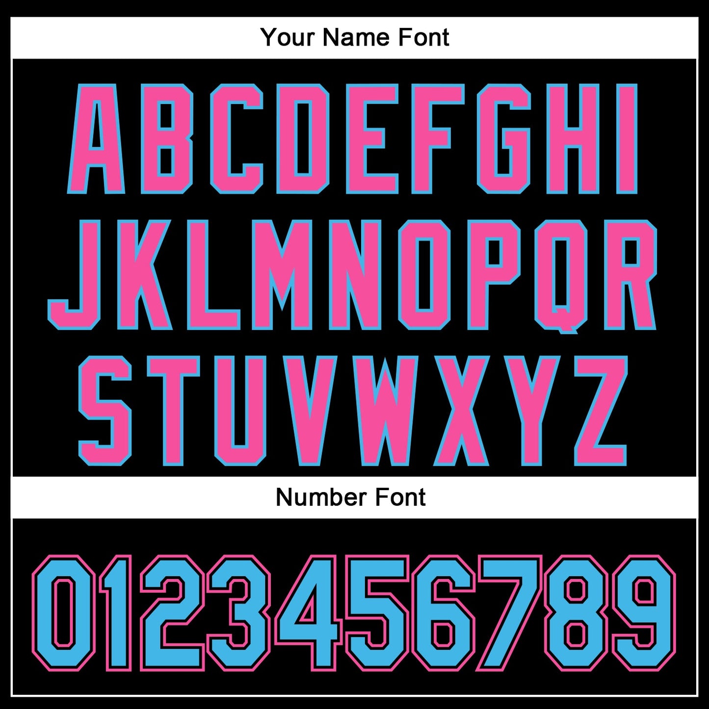 Custom Black Sky Blue-Pink 3D Pattern Design Curve Solid Authentic Baseball Jersey view 5