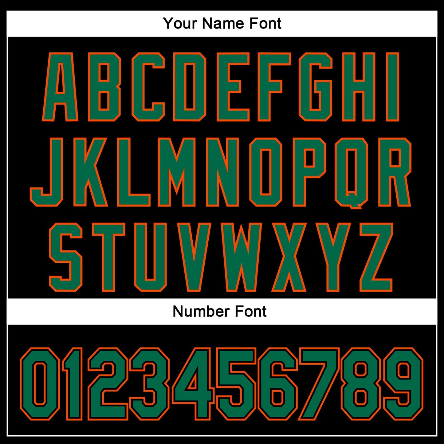 Custom Black Kelly Green-Orange 3D Pattern Design Curve Solid Authentic Baseball Jersey view 5
