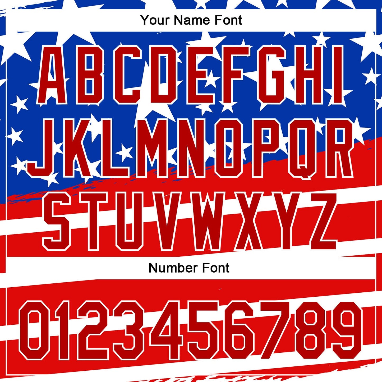 Custom Royal Red-White 3D American Flag Patriotic Authentic Baseball Jersey view 5