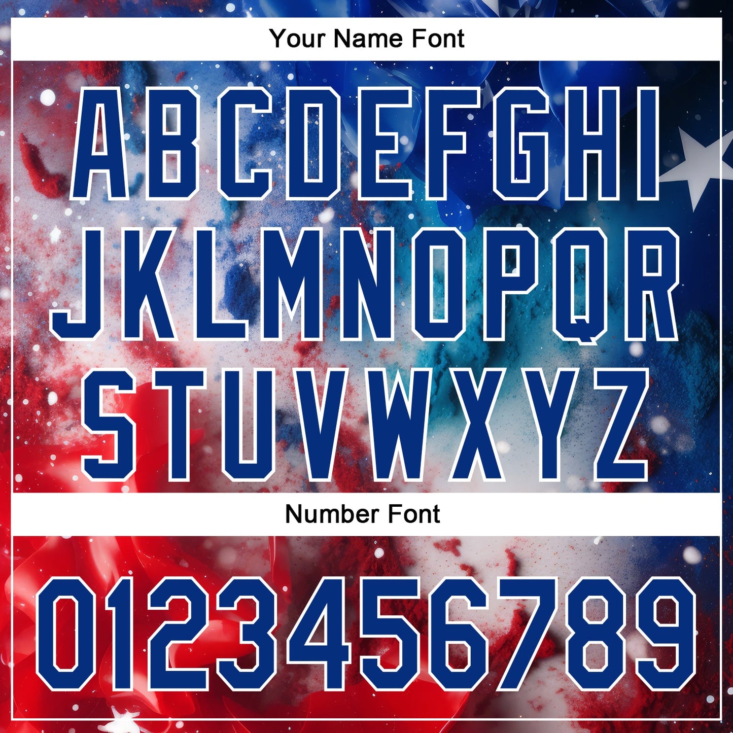 Custom Royal Red-White 3D American Flag Patriotic Authentic Baseball Jersey view 5