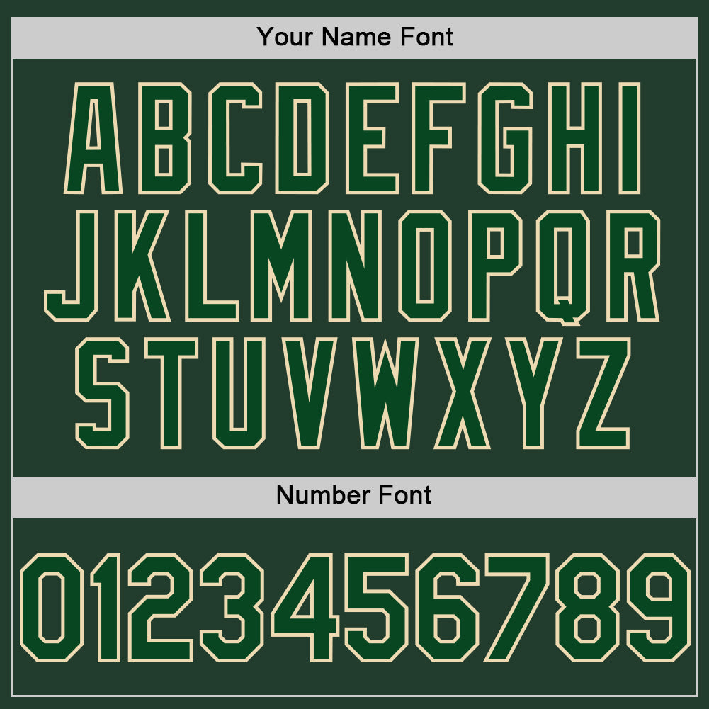 Custom Green Cream Line Authentic Baseball Jersey view 5