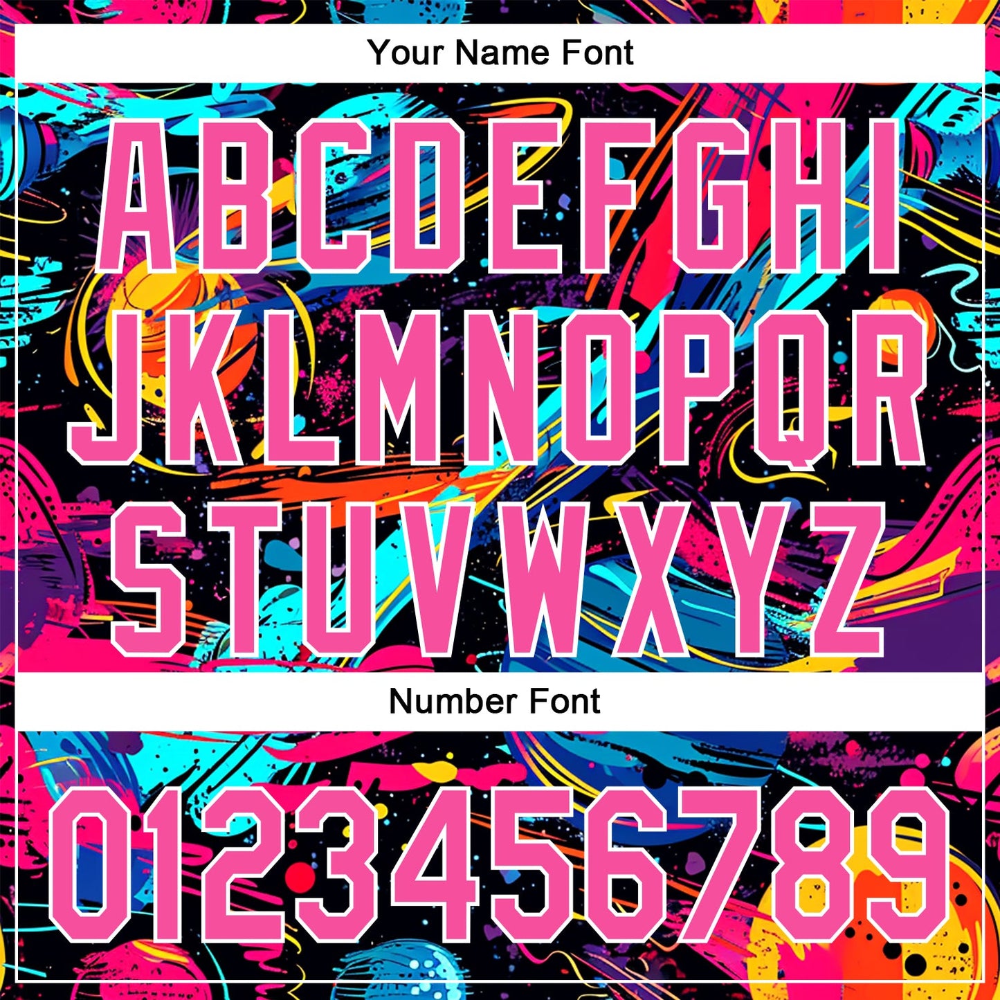 Custom Black Pink-White 3D Pattern Design Space With Planets And Rockets Authentic Baseball Jersey view 5