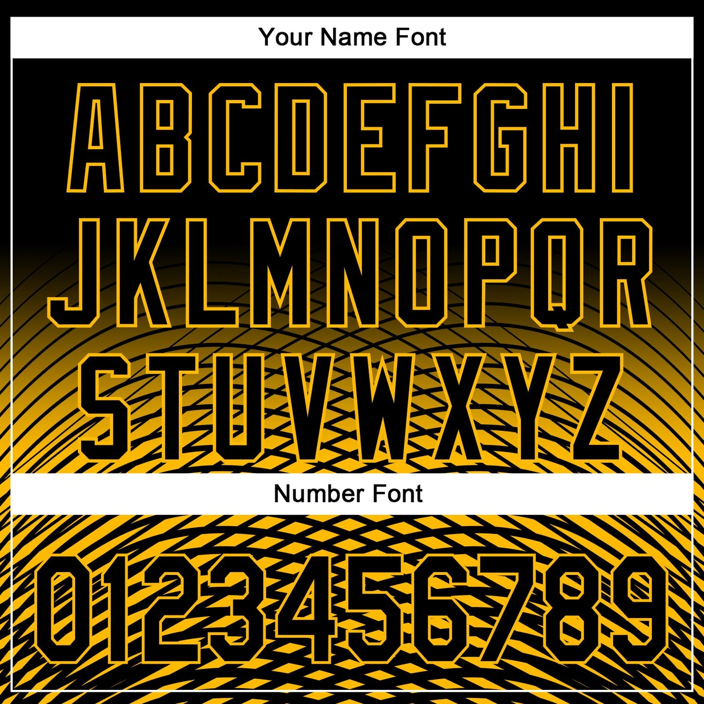 Custom Black Gold 3D Pattern Design Gradient Lines Authentic Baseball Jersey view 5