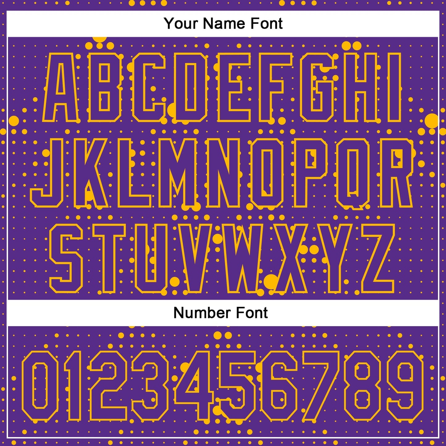 Custom Purple Gold 3D Pattern Design Geometric Halftone Dots Authentic Baseball Jersey view 5