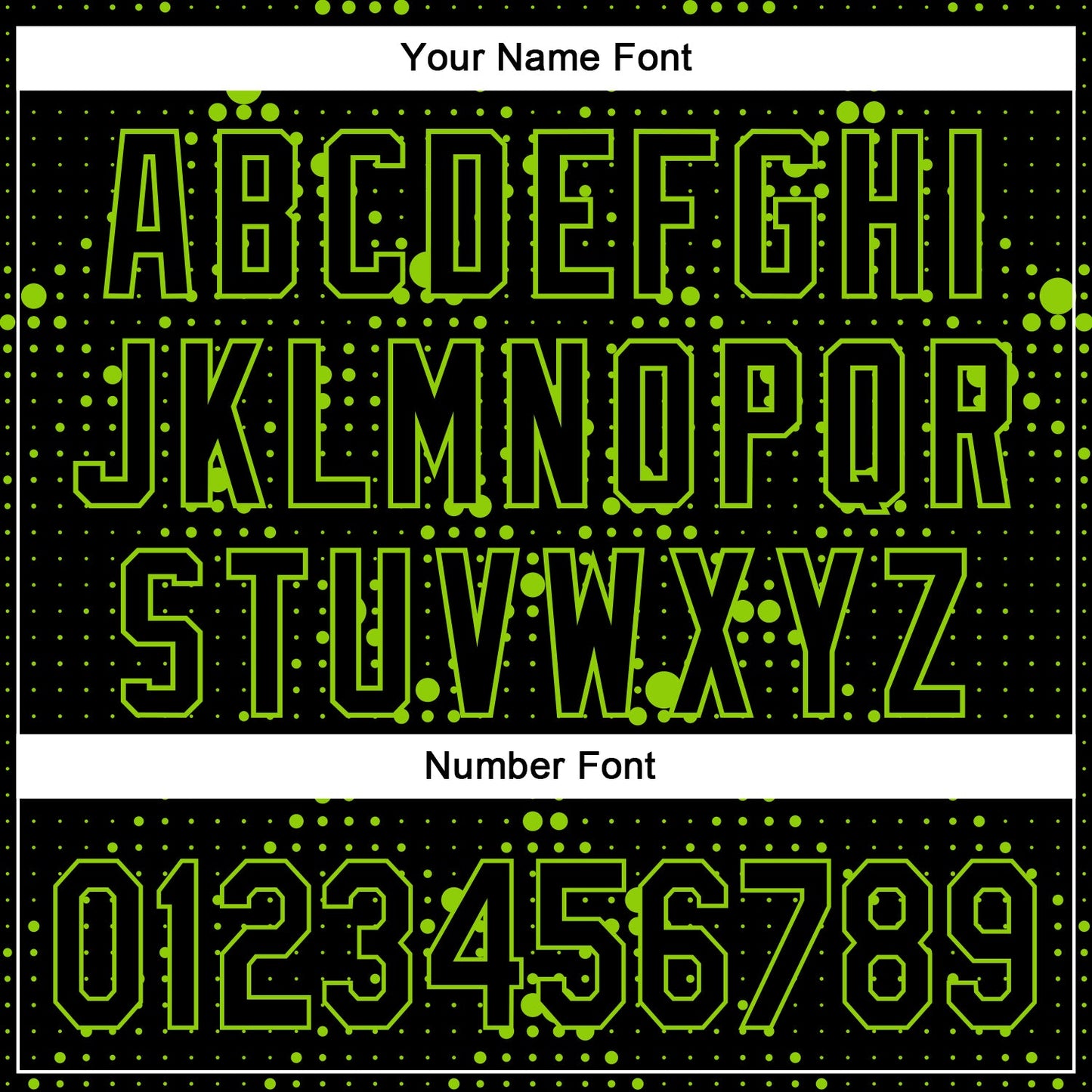 Custom Black Neon Green 3D Pattern Design Geometric Halftone Dots Authentic Baseball Jersey view 5
