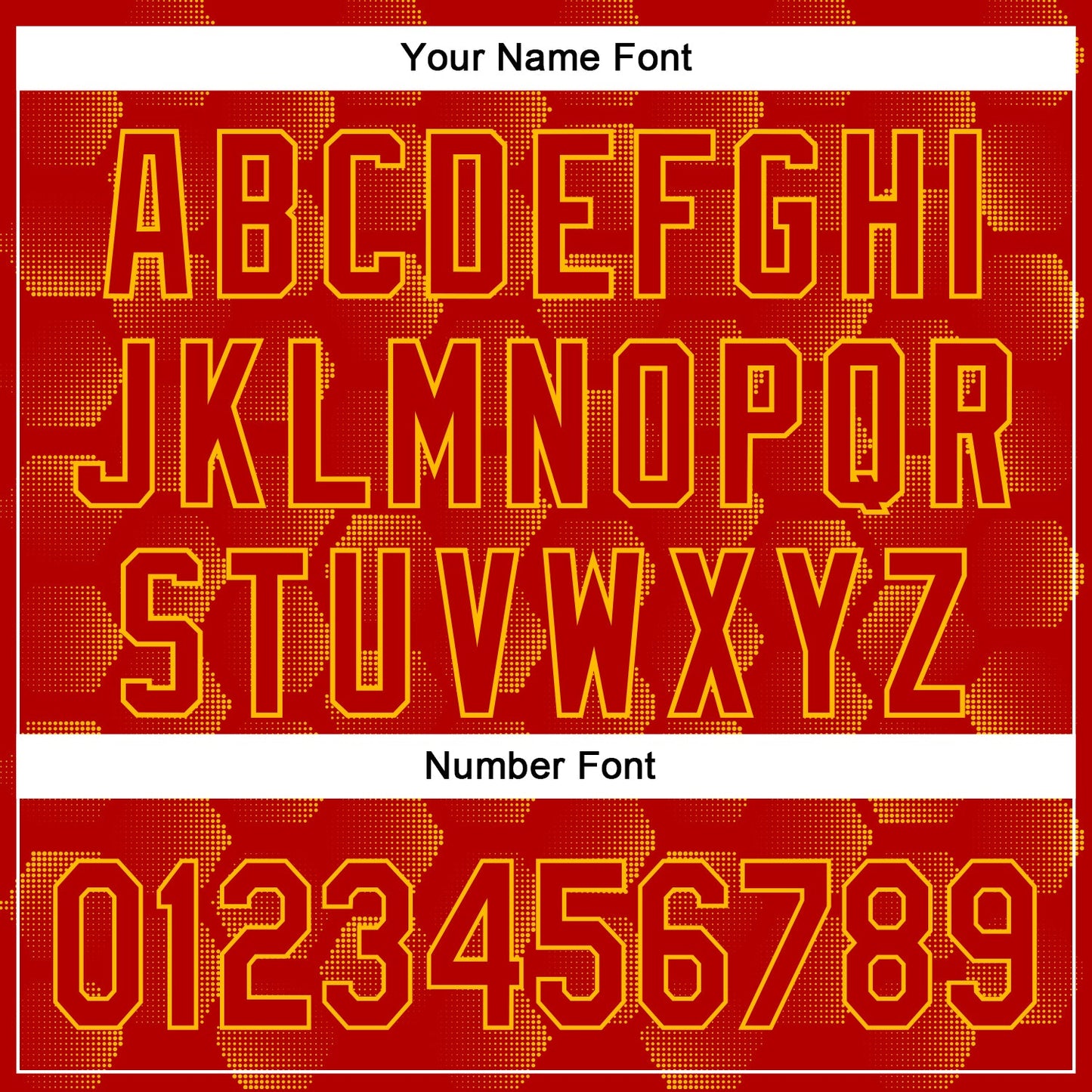 Custom Red Gold 3D Pattern Design Halftone Geometric Shapes Authentic Baseball Jersey view 5