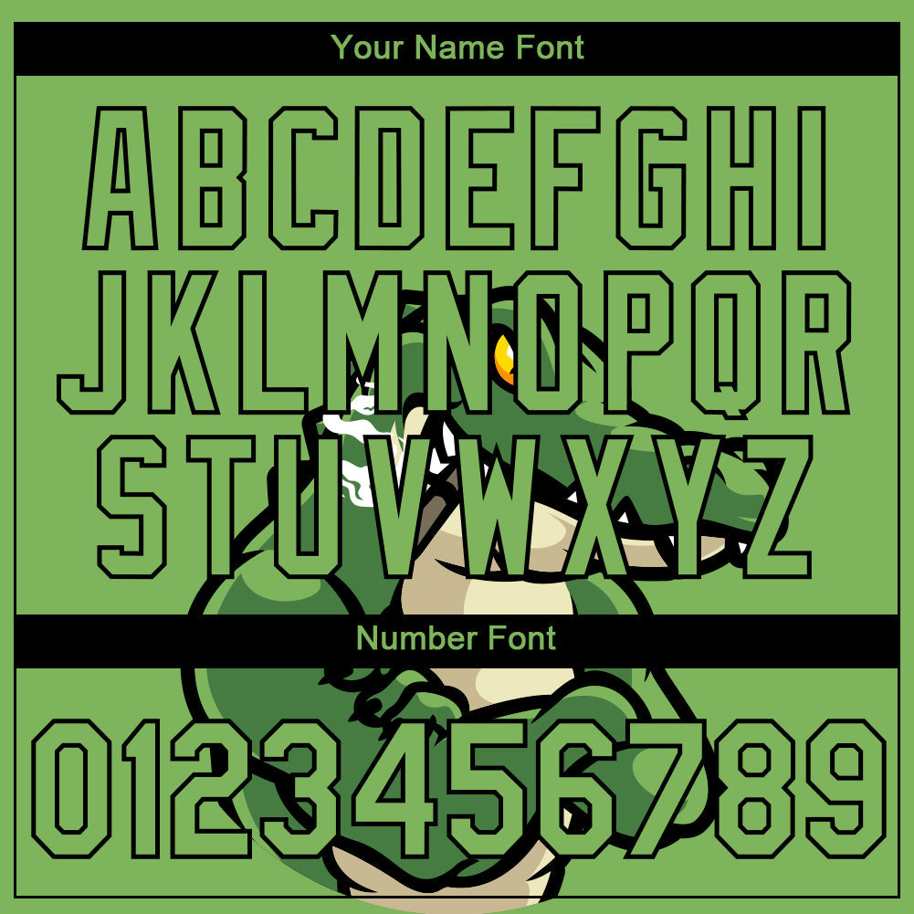 Custom Aurora Green Black-Cream 3D Pattern Design Crocodile Performance T-Shirt view 4