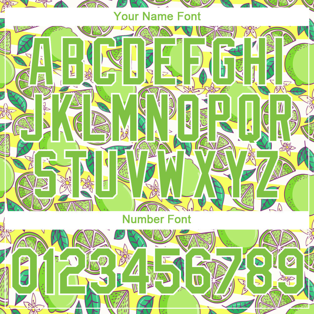 Custom White Neon Green 3D Pattern Design Lime Performance T-Shirt view 4